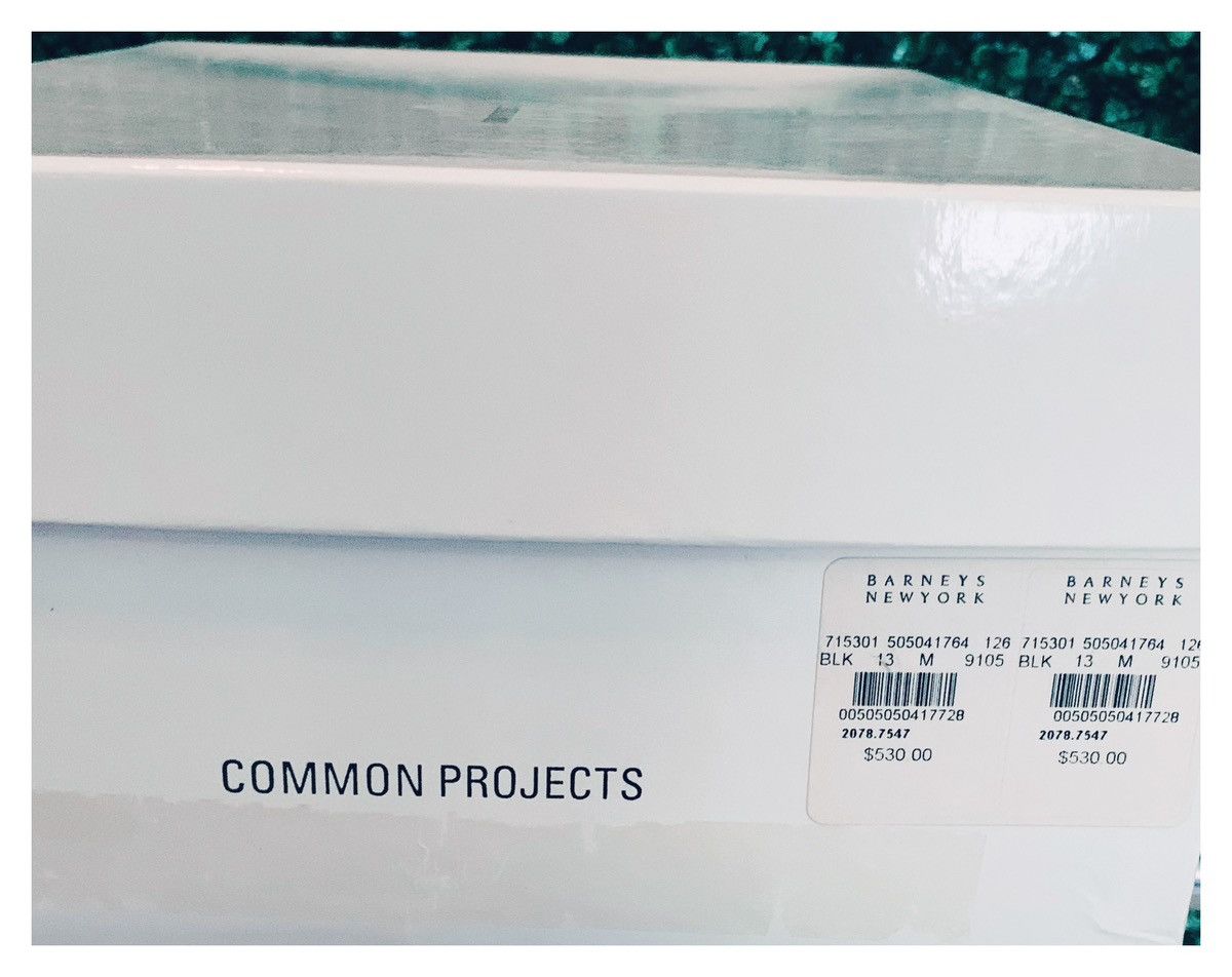 Common Projects Common Projects Original Track Black Leather Sneakers Size US 13 / EU 46 - 13 Thumbnail