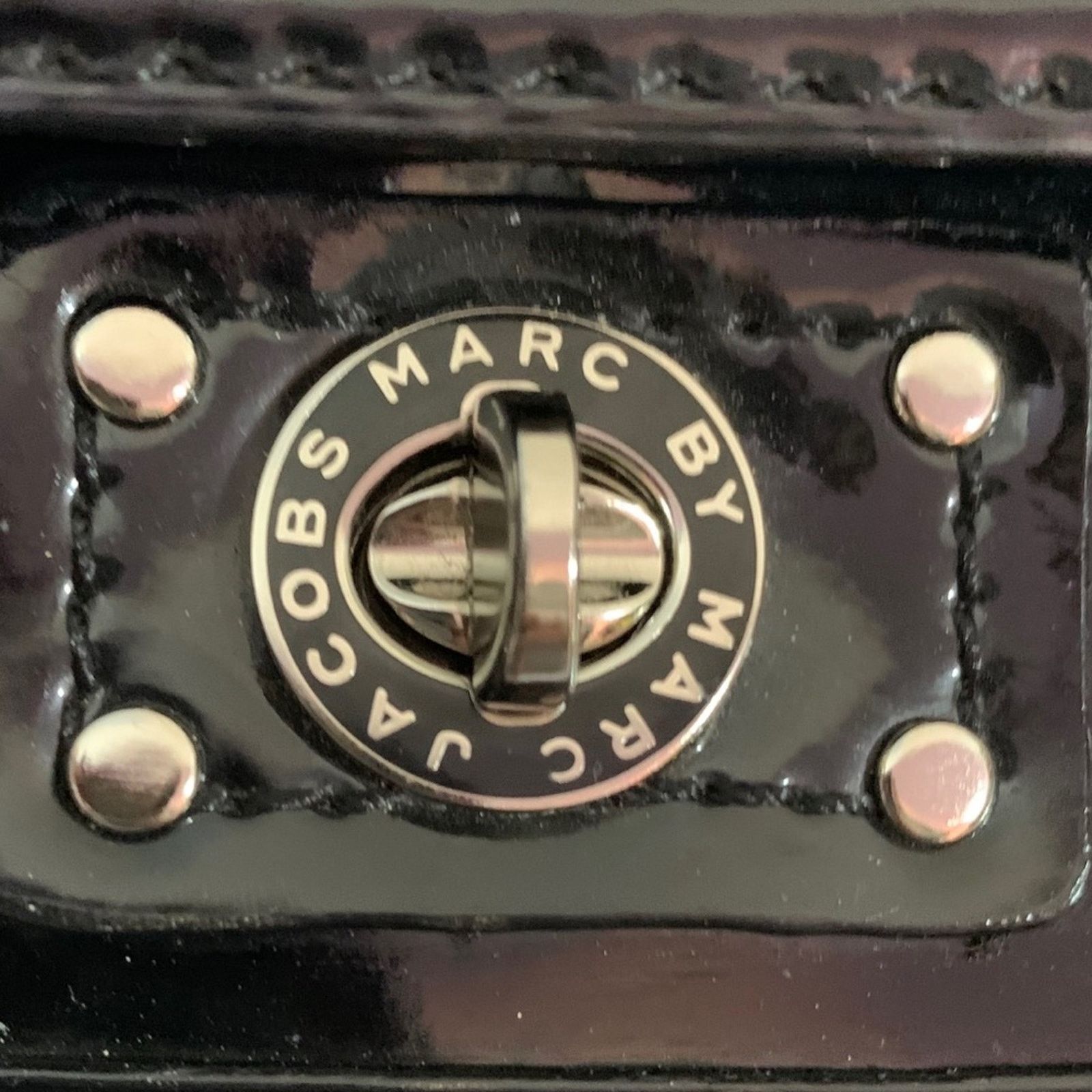 Marc by Marc Jacobs Marc by Marc Jacobs Black Patent Clutch Size ONE SIZE - 8 Thumbnail