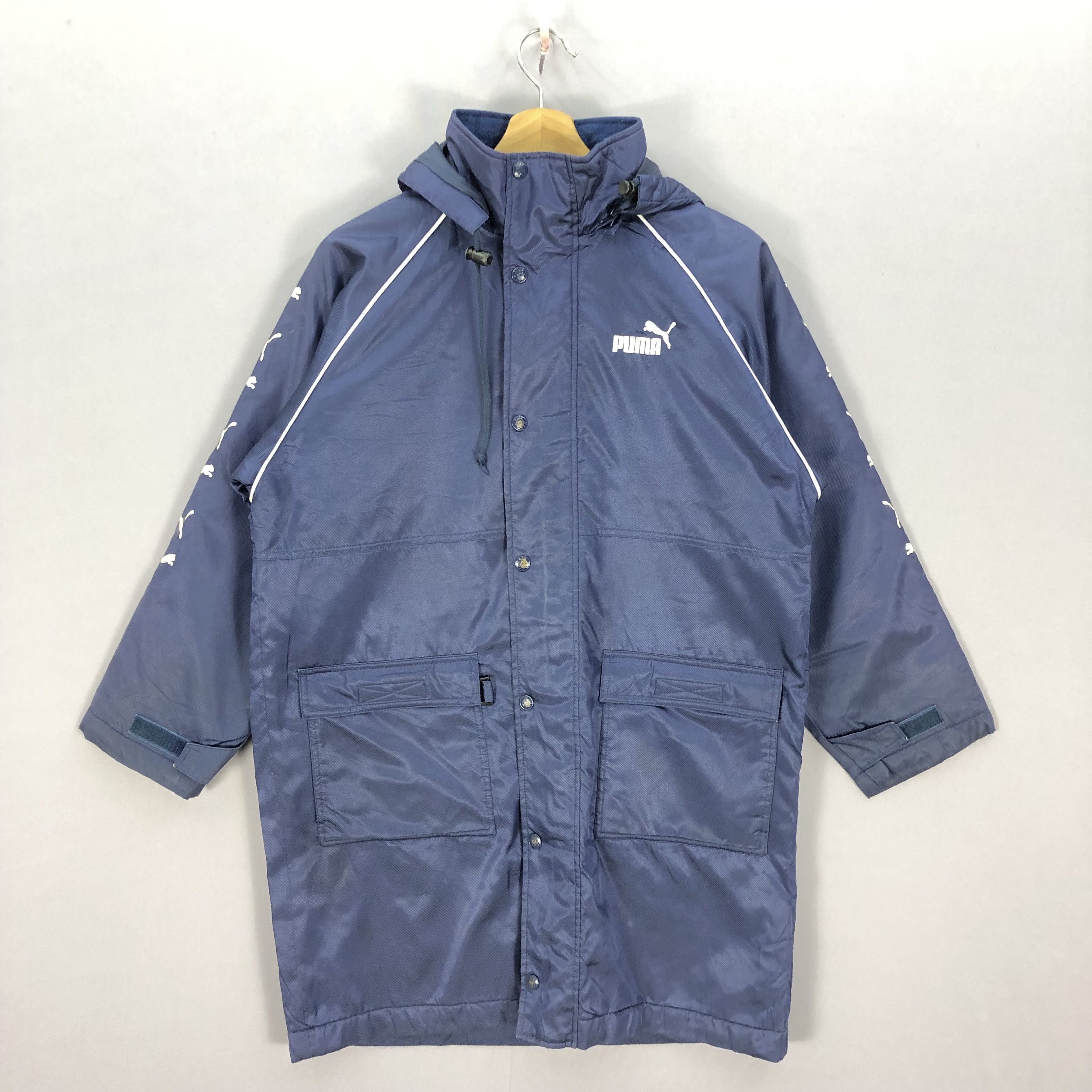 Puma Vintage Puma Coach Zipper Hoodie Side Tape Jacket Size US L / EU 52-54 / 3 - 2 Thumbnail