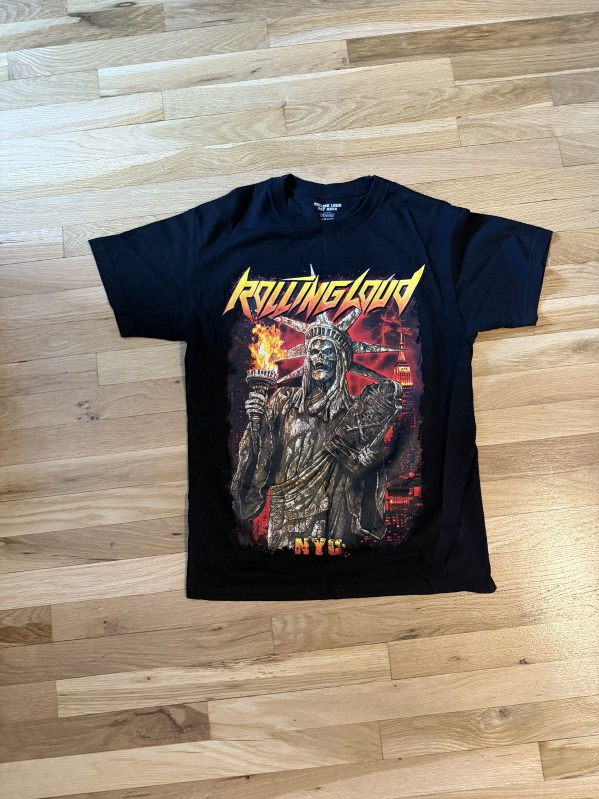 Rolling Loud Rolling Loud 2019 NYC Skeleton Statue of Liberty T-Shirt Size US M / EU 48-50 / 2 - 1 Thumbnail