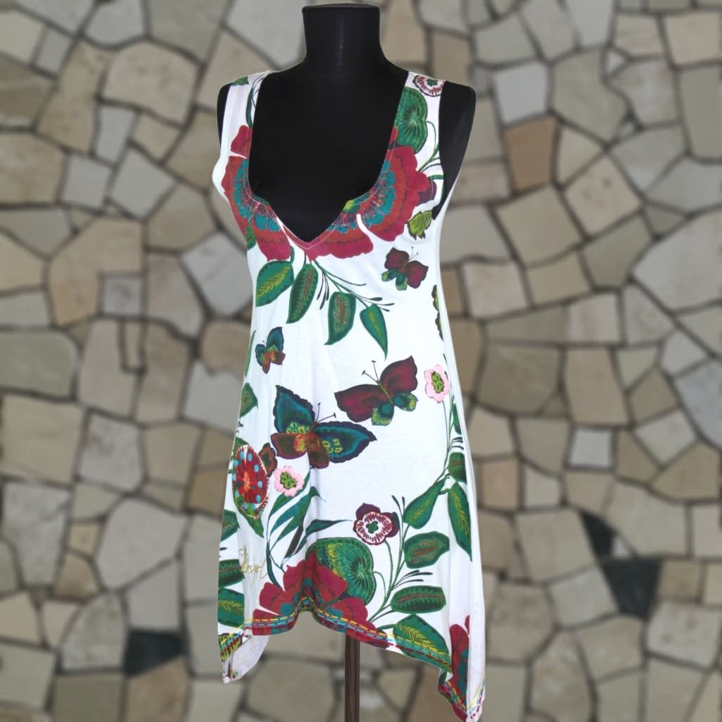 Desigual Desigual womens white butterfly shirt tunic Adult M Size M / US 6-8 / IT 42-44 - 1 Thumbnail