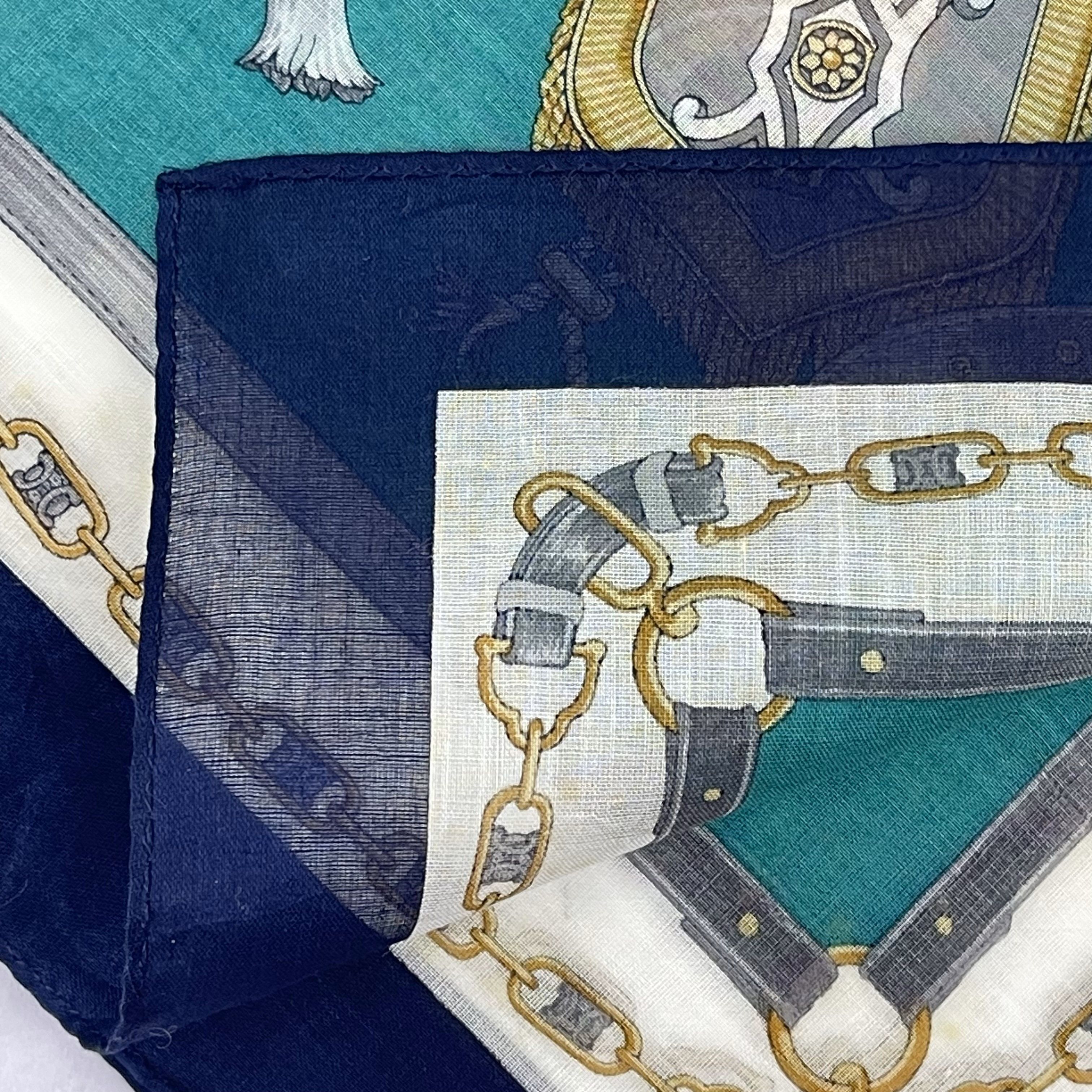 Celine × Vintage Celine 90s Handkerchief / Neckerchief / Bandana - 4196 Size ONE SIZE - 7 Thumbnail