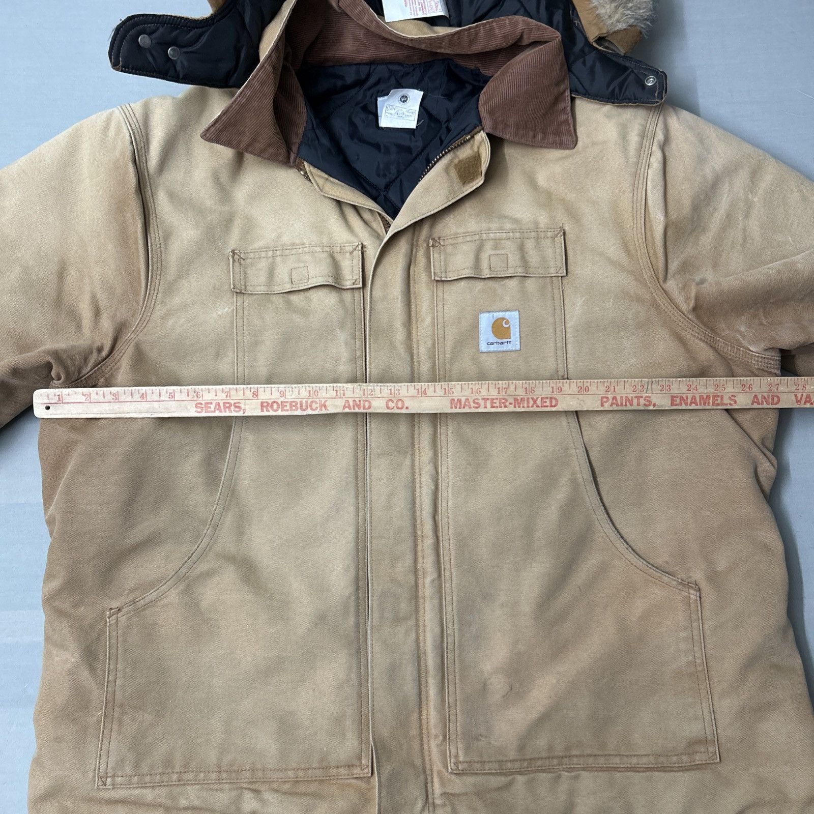 Carhartt Vintage Carhartt C03 BRN Arctic Coat A01 Hood USA UNION TAG Size US L / EU 52-54 / 3 - 6 Thumbnail