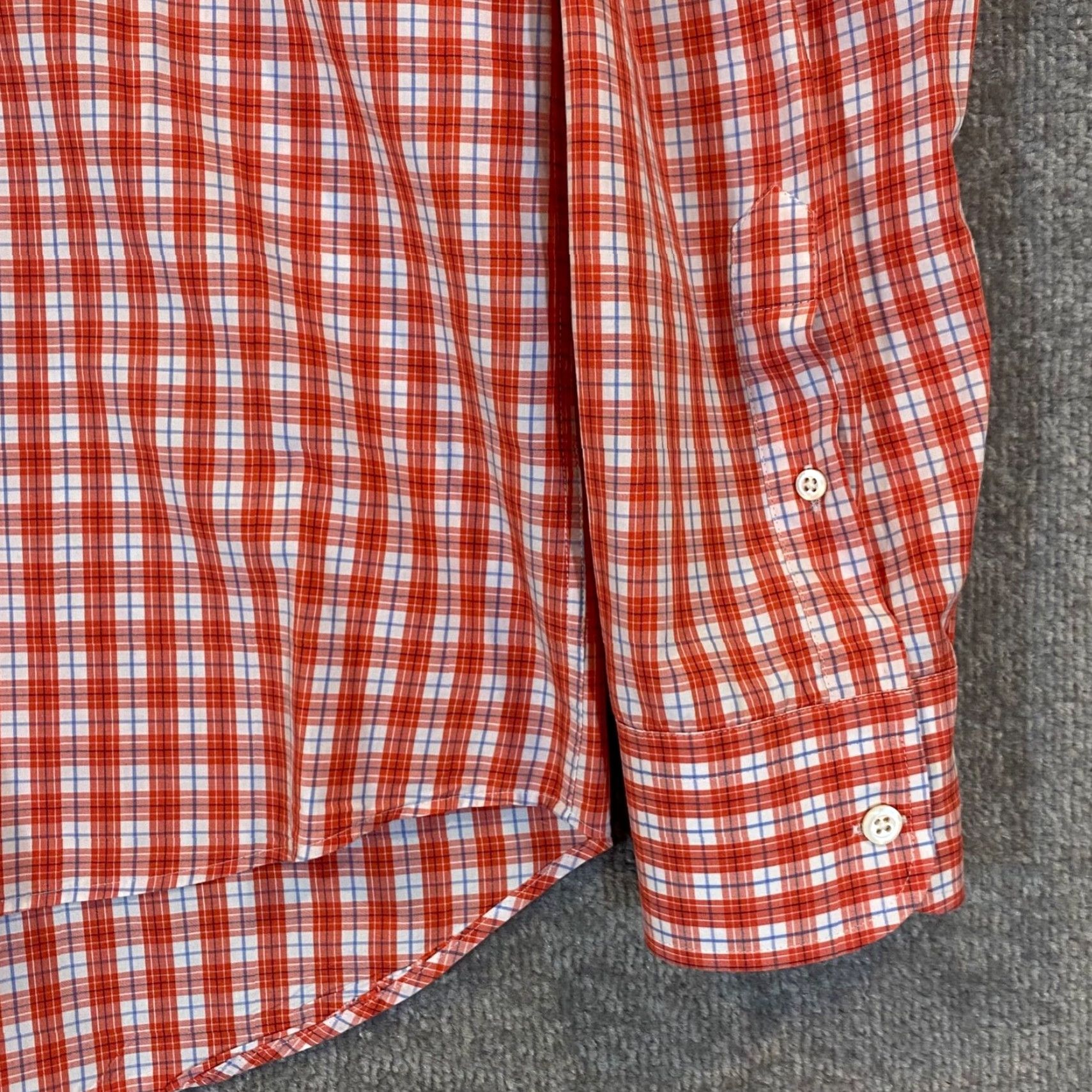 Billy Reid Billy Reid Shirt Mens Medium Red White Plaid Button-Down Dress Top L/S Shirt Mens Regular Multicolor Plaid Billy Reid Button-Up Top L/S Size US M / EU 48-50 / 2 - 5 Thumbnail