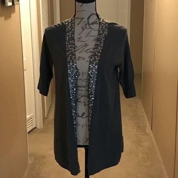 Apt. 9 Apt 9 short sleeve sequins gray cardiga Size M / US 6-8 / IT 42-44 - 10 Thumbnail