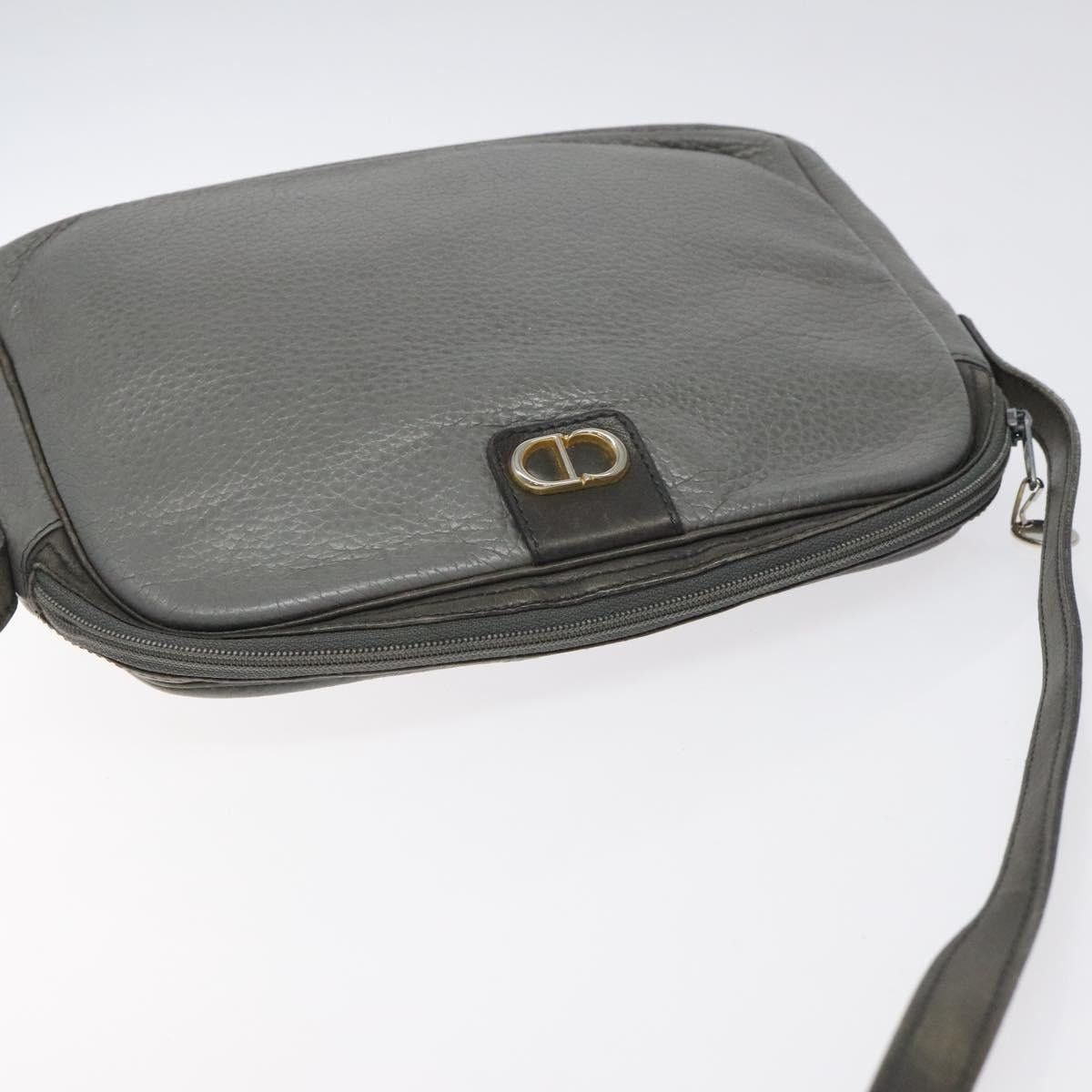 Dior DIOR Shoulder Bag Leather Gray Gold Size ONE SIZE - 6 Thumbnail