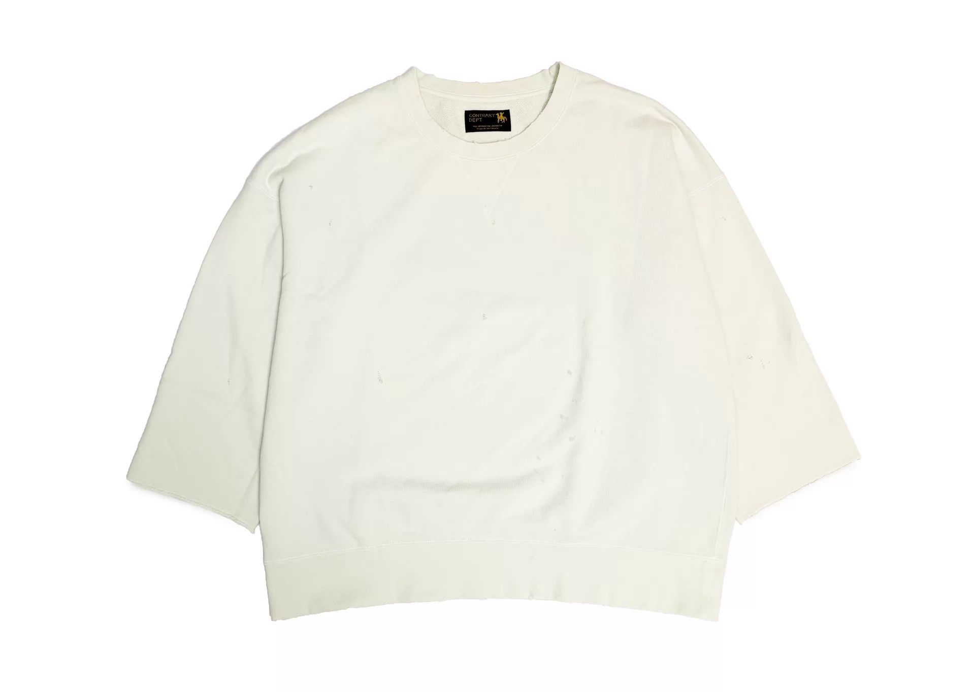 Visvim visvim 22aw c/d 3/4 sweat off-white jumbo sb distressed Size US L / EU 52-54 / 3 - 1 Thumbnail
