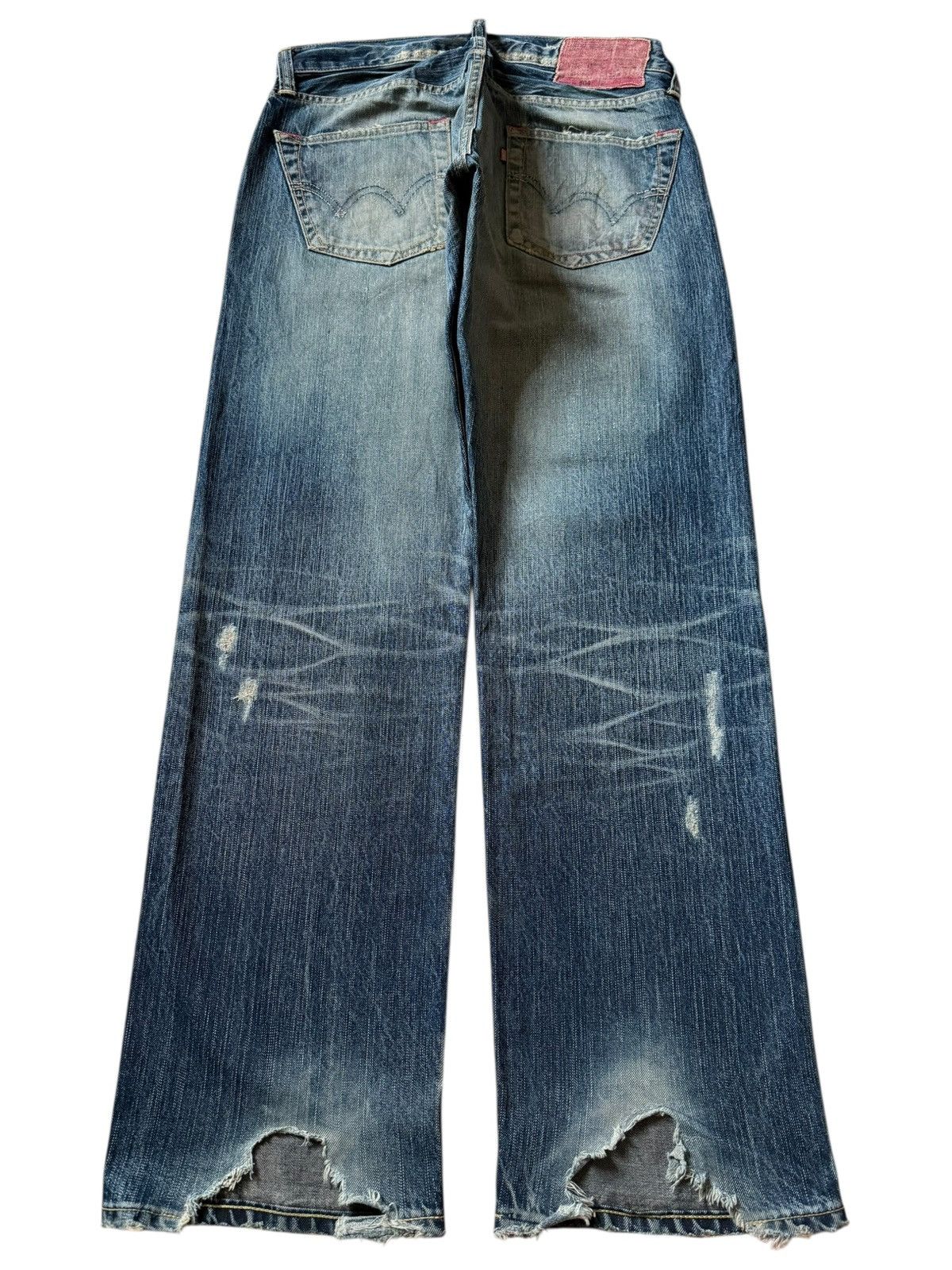 Edwin Vintage Edwin 504 Punk Distressed Baggy Jeans Size US 31 - 2 Thumbnail