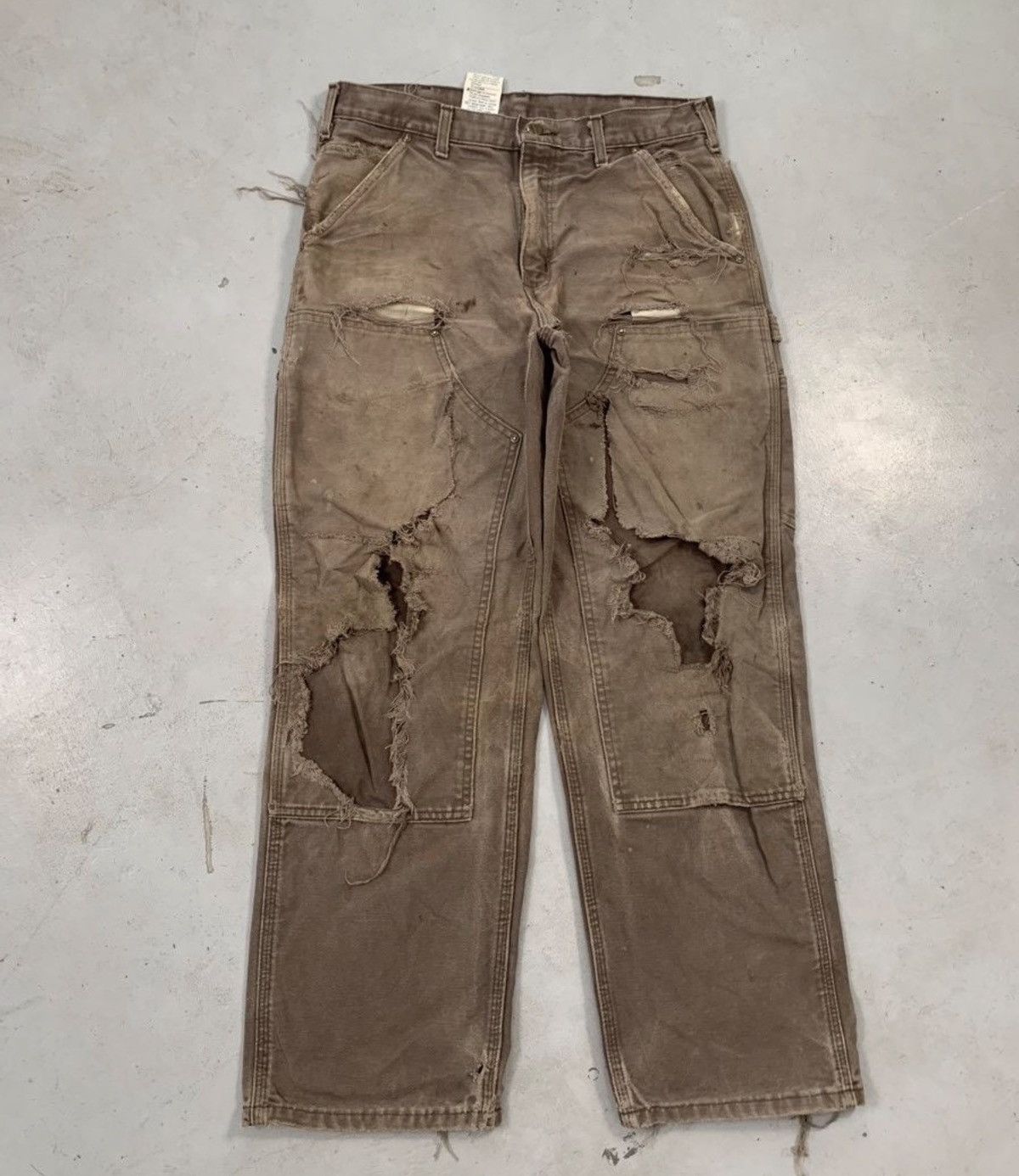 Carhartt Vintage carhartt b01 dkb double knee denim Size US 34 / EU 50 - 1 Thumbnail