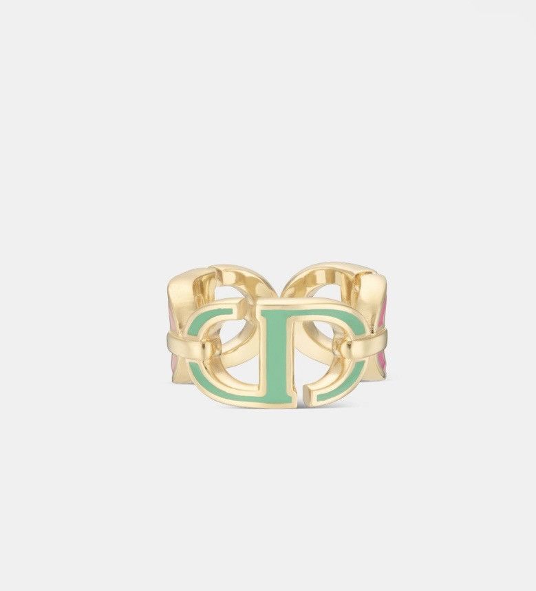Dior Christian Dior 30 MONTAIGNE RING Gold-Finish Metal Lacquer Size ONE SIZE - 4 Thumbnail