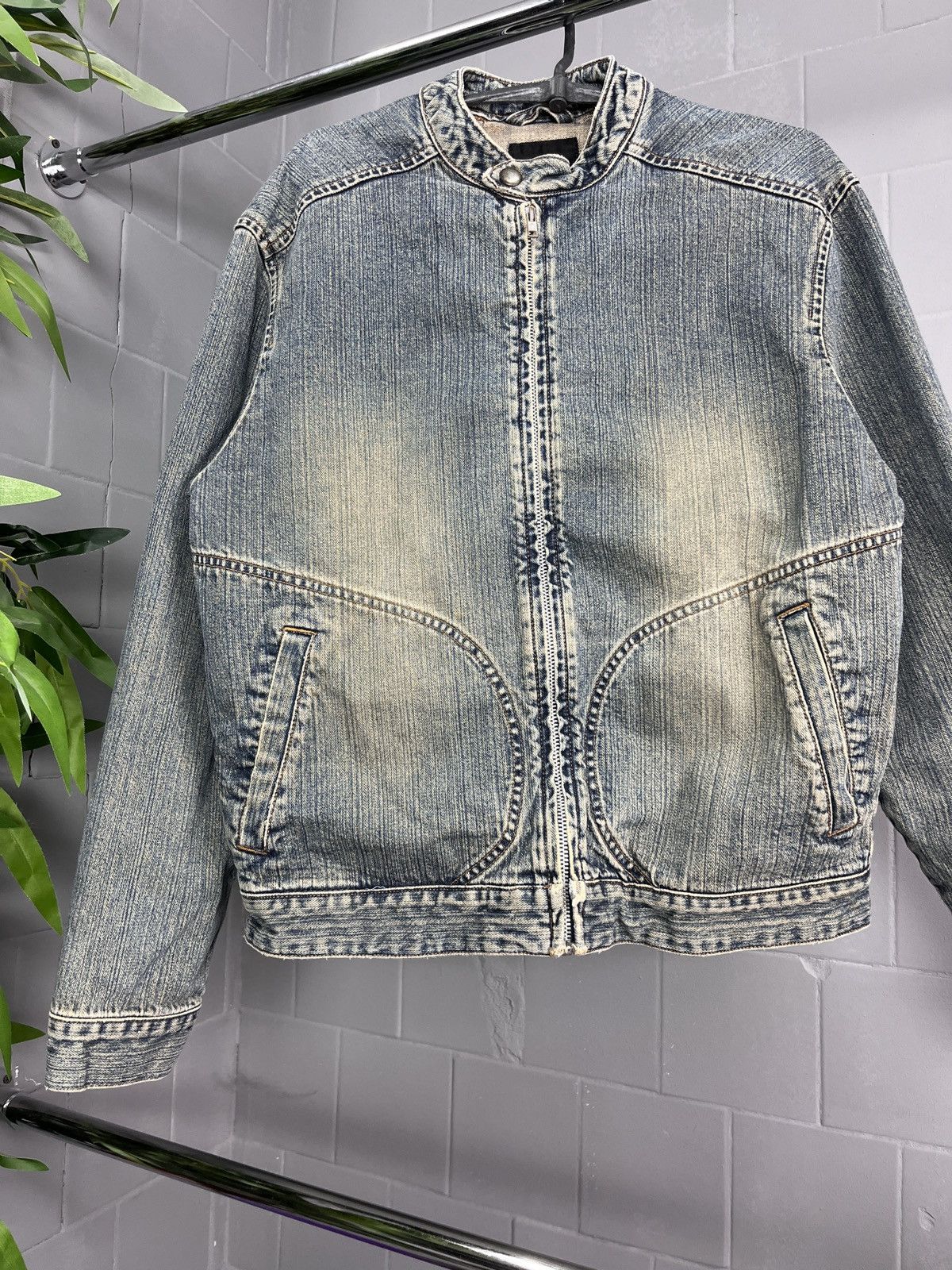 Vintage AMAZING YELLOW FADE RARE BONDAGE HEAVY DENIM JACKET - 2286 Size US M / EU 48-50 / 2 - 3 Thumbnail