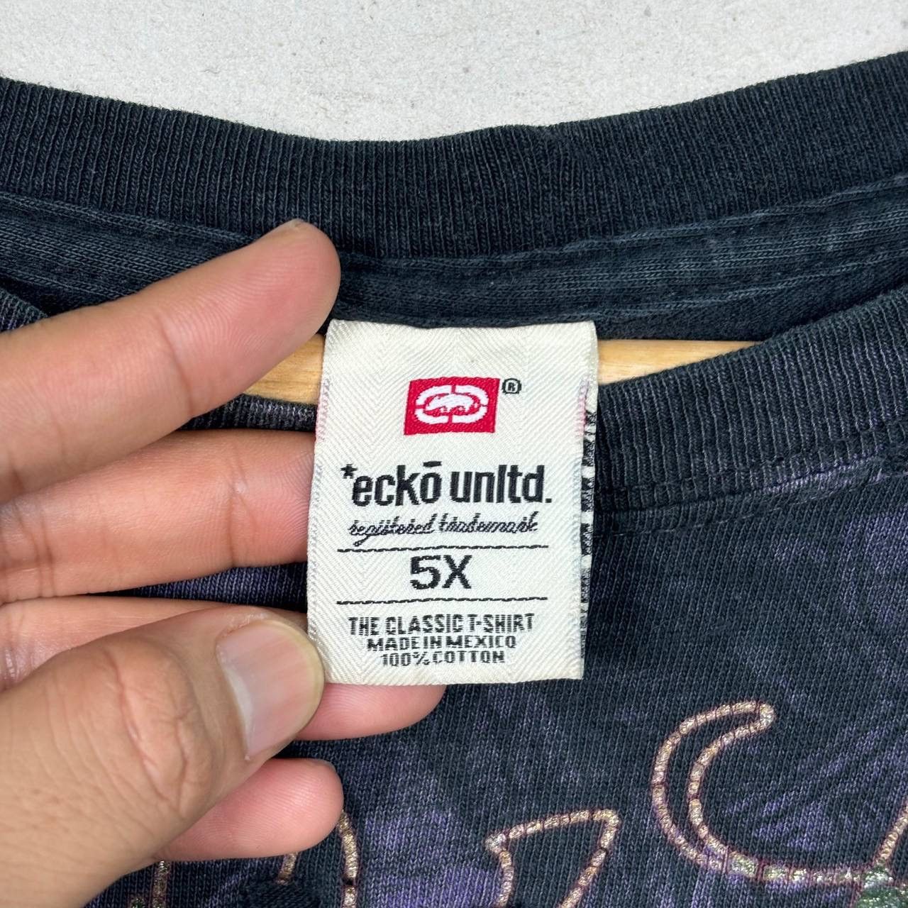 Ecko Unltd. × Vintage Oversized Y2K ECKO UNLTD Echo Overprint Skull Tshirt Size US XXL / EU 58 / 5 - 5 Thumbnail
