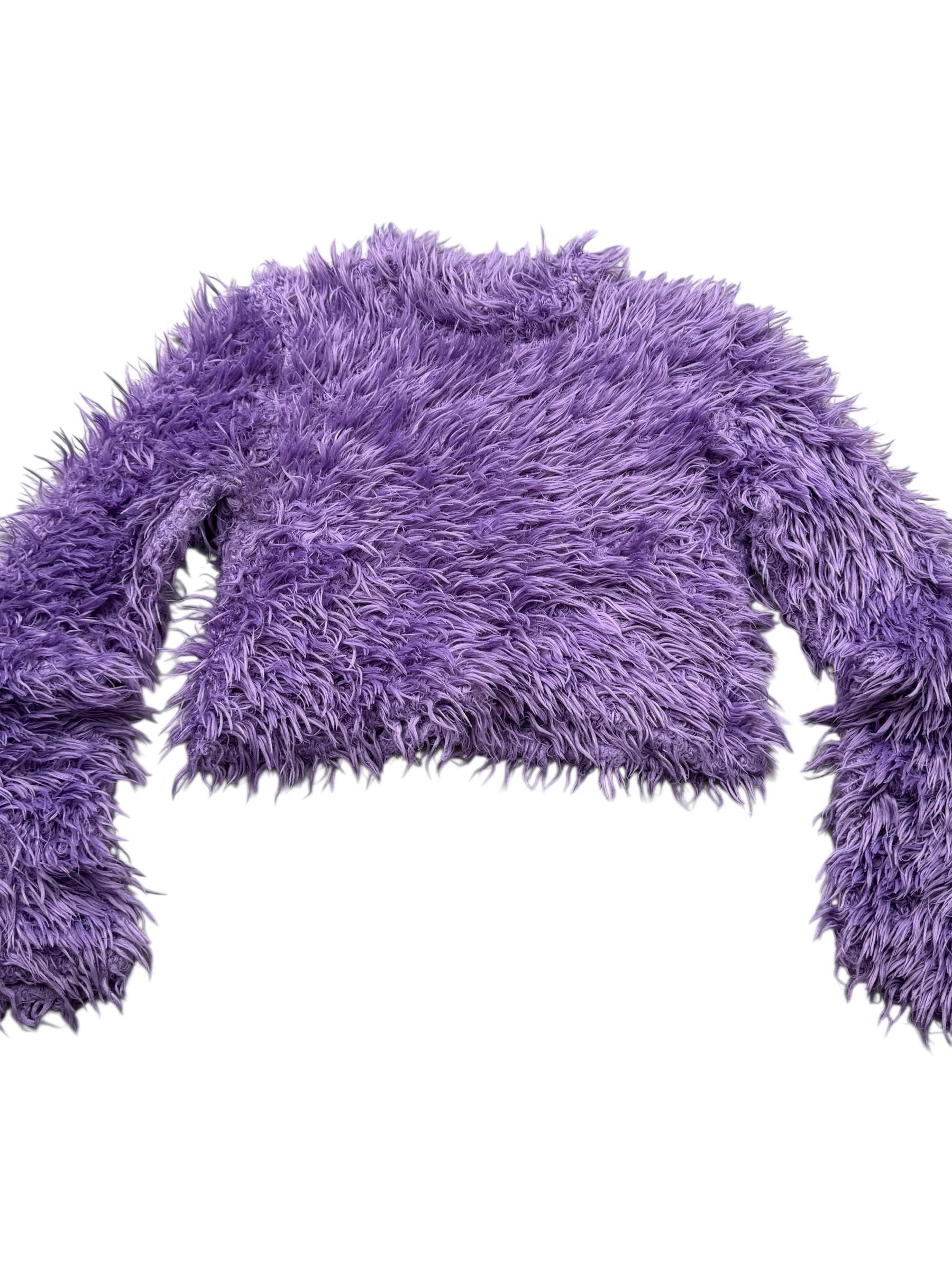 Japanese Brand Vintage Fluffy Cropped Sweater W325(V9) Size S / US 4 / IT 40 - 2 Thumbnail