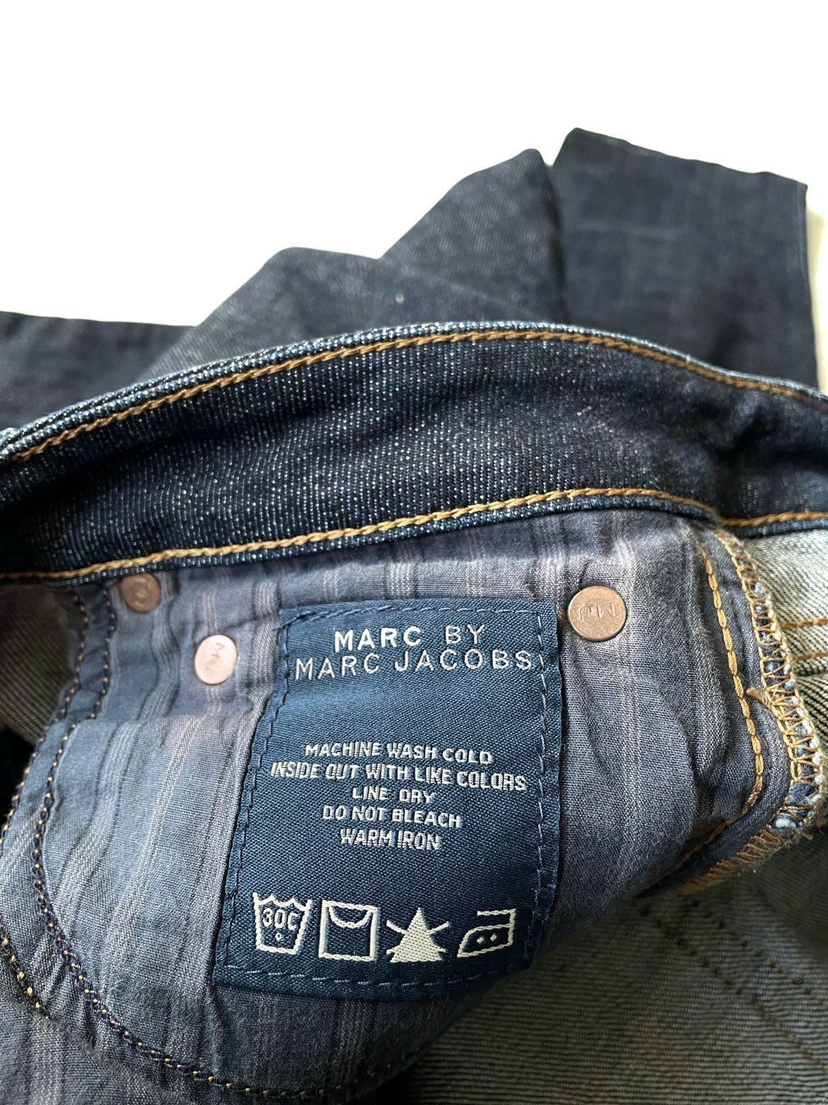Marc Jacobs Women Blue Indigo Denim Jeans Mom Fit Size 30