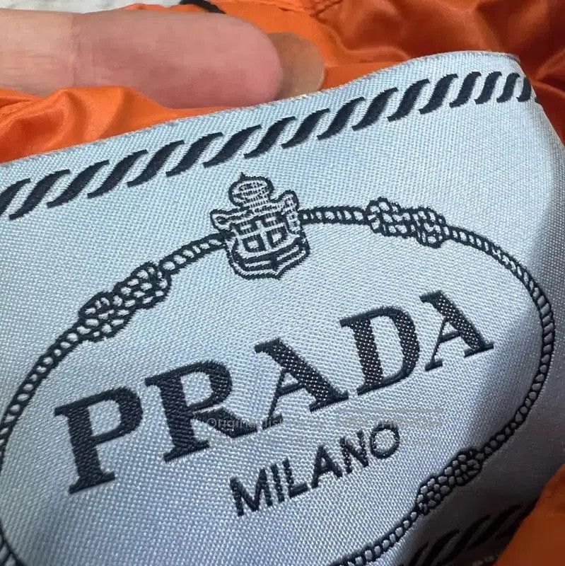 Prada Prada Men's Orange Down Jacket Size S. Size US S / EU 44-46 / 1 - 4 Thumbnail