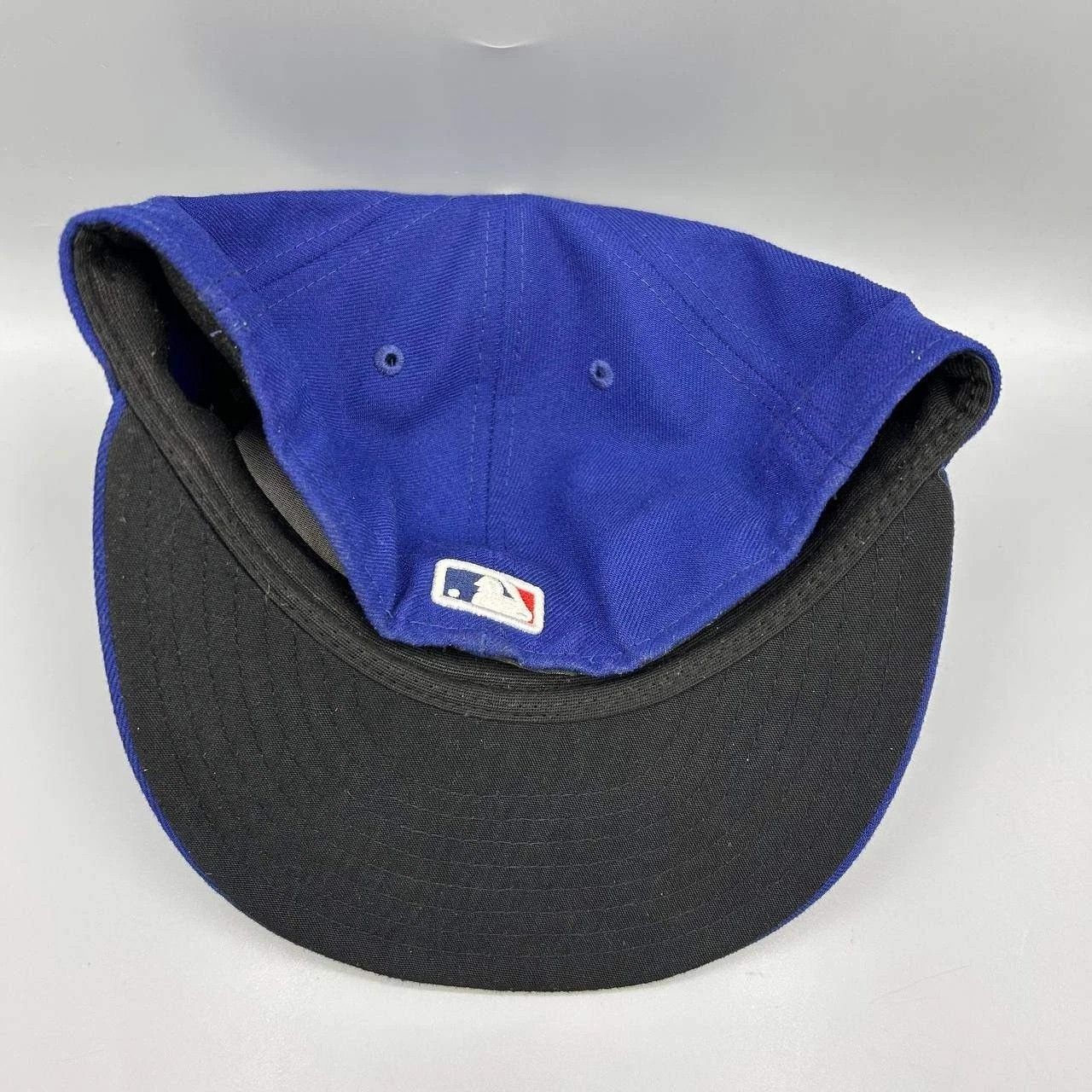 New Era Los Angeles LA Dodgers Hat Men 7 1/8 Blue MLB Fitted Cap Size ONE SIZE - 5 Thumbnail