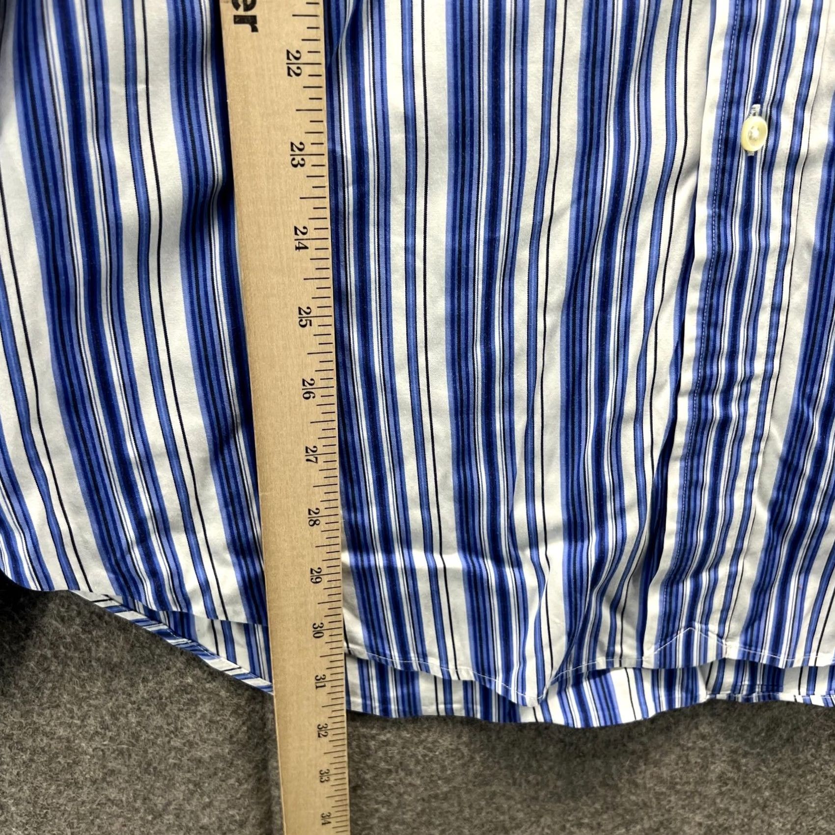 Polo Ralph Lauren VINTAGE Polo Ralph Lauren Shirt Men XL Blue Button-Down Striped Oxford Plaid Dress Casual Workwear Cardi No N/A Size US XL / EU 56 / 4 - 7 Thumbnail