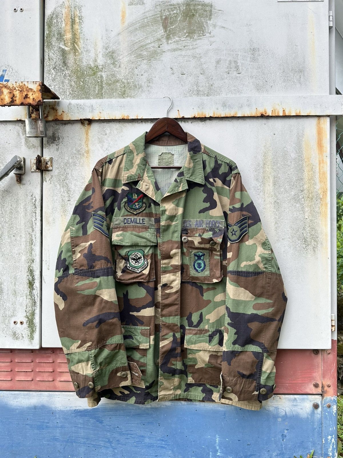 Vintage 🪖Vintage US Air Force Uniform Camo Jacket Size US XL / EU 56 / 4 - 1 Thumbnail