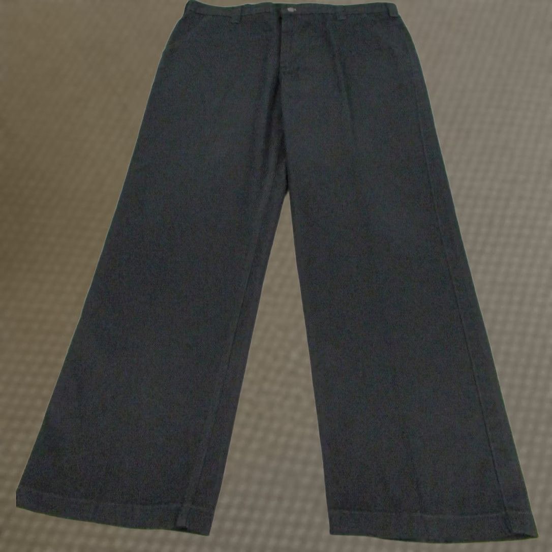 Carhartt Carhartt Pants Mens 40x32 Black Work Chino Straight Twill Slacks Zip Fly B290 Size US 40 / EU 56 - 1 Thumbnail