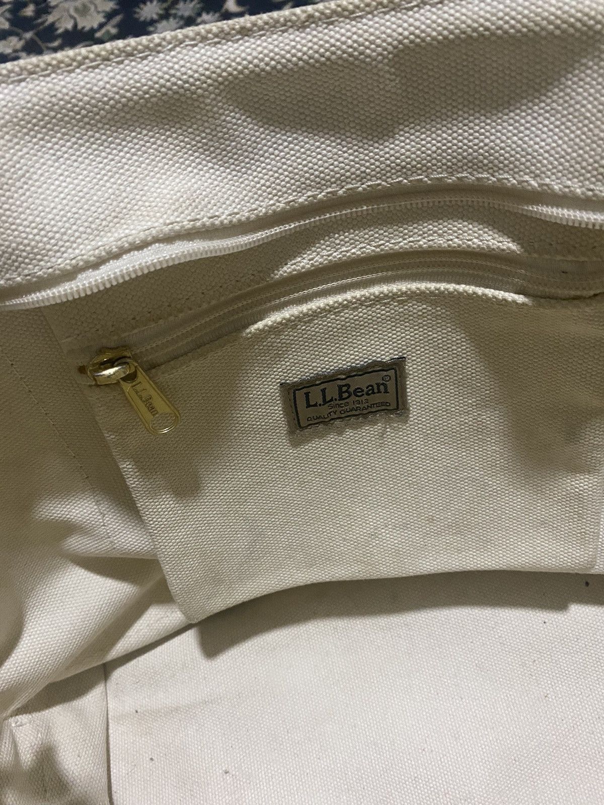L.L. Bean × Vintage Vtg L.L. Bean 2 Way Tote Sling Medium Hard Canvas Bag Size ONE SIZE - 5 Thumbnail