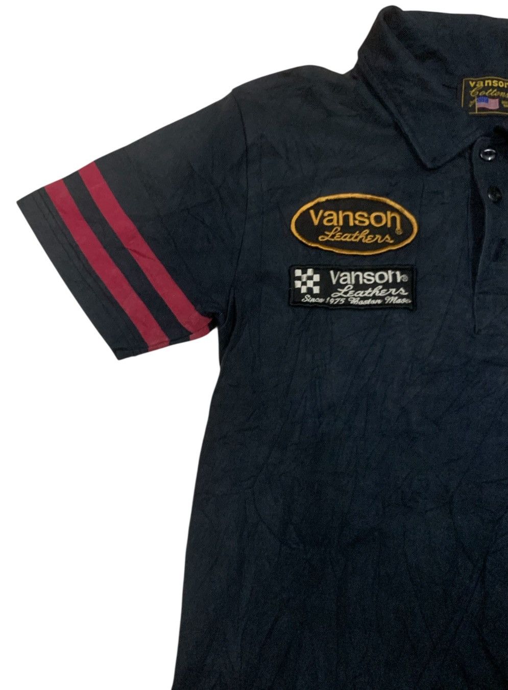 Vanson Leathers Vanson Leather Motorcycle Polo Embroided Patch Size US S / EU 44-46 / 1 - 4 Thumbnail