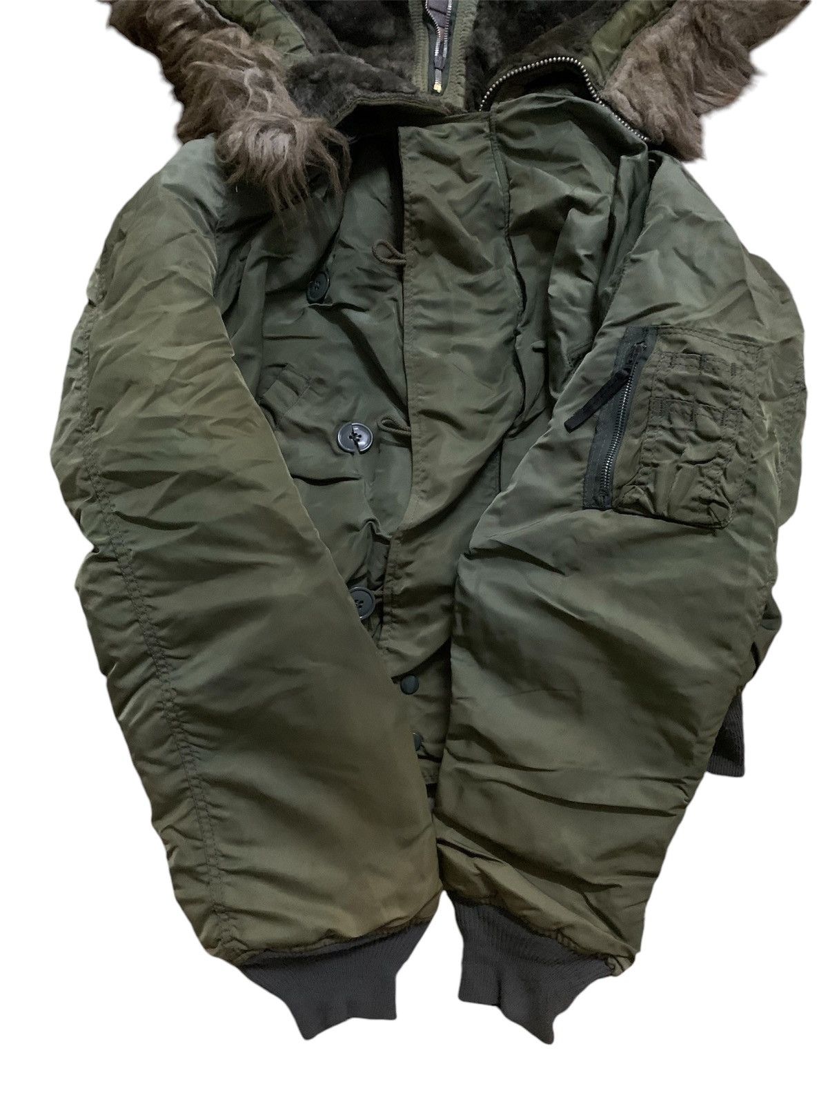 Alpha Industries 💥FinalDrop💥Vintage Military Alpha Flying Man’s Fur Jacket Size US XL / EU 56 / 4 - 4 Thumbnail