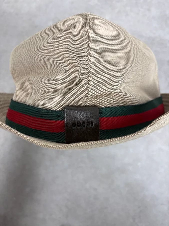 Gucci 2000s Gucci Beige Canvas Hat Size ONE SIZE - 5 Thumbnail