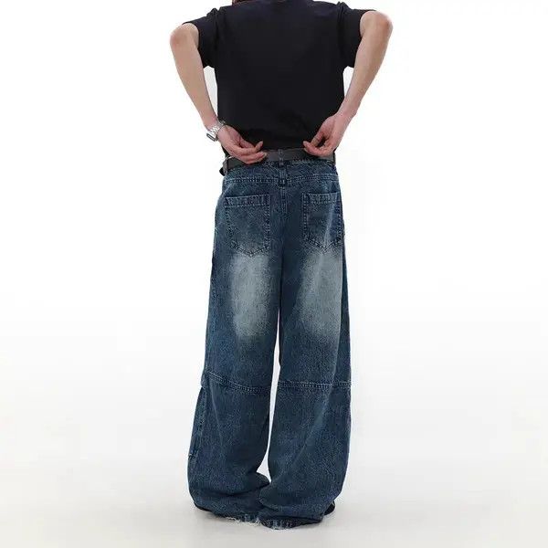 Japanese Brand VIBE High Street Wide Leg Straight Jeans Size US 34 / EU 50 - 4 Thumbnail