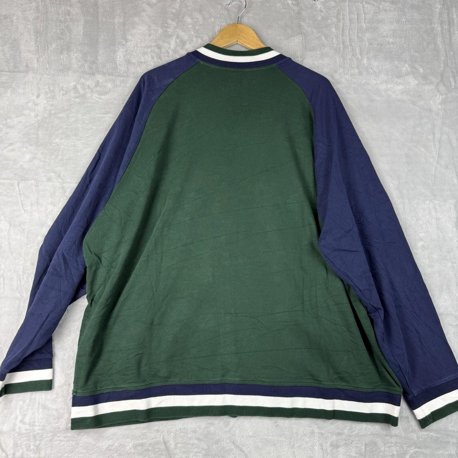 Polo Ralph Lauren Polo Ralph Lauren Big Size Track Jacket 3XB Green Navy Size US XXL / EU 58 / 5 - 3 Thumbnail