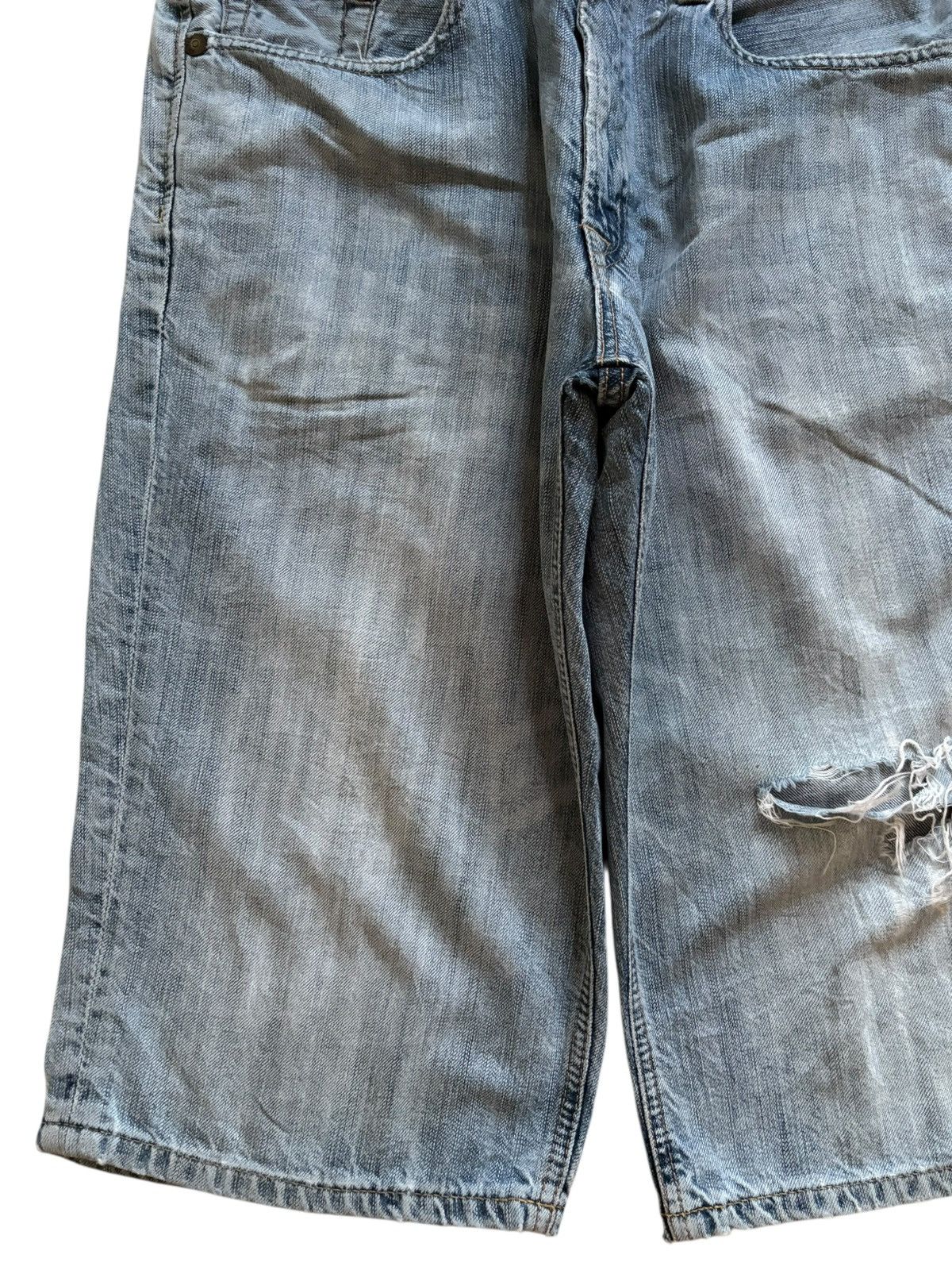 Edwin SALES🔥Vintage Edwin Buckle Back Distressed Baggy Jean Short Size US 35 - 8 Thumbnail