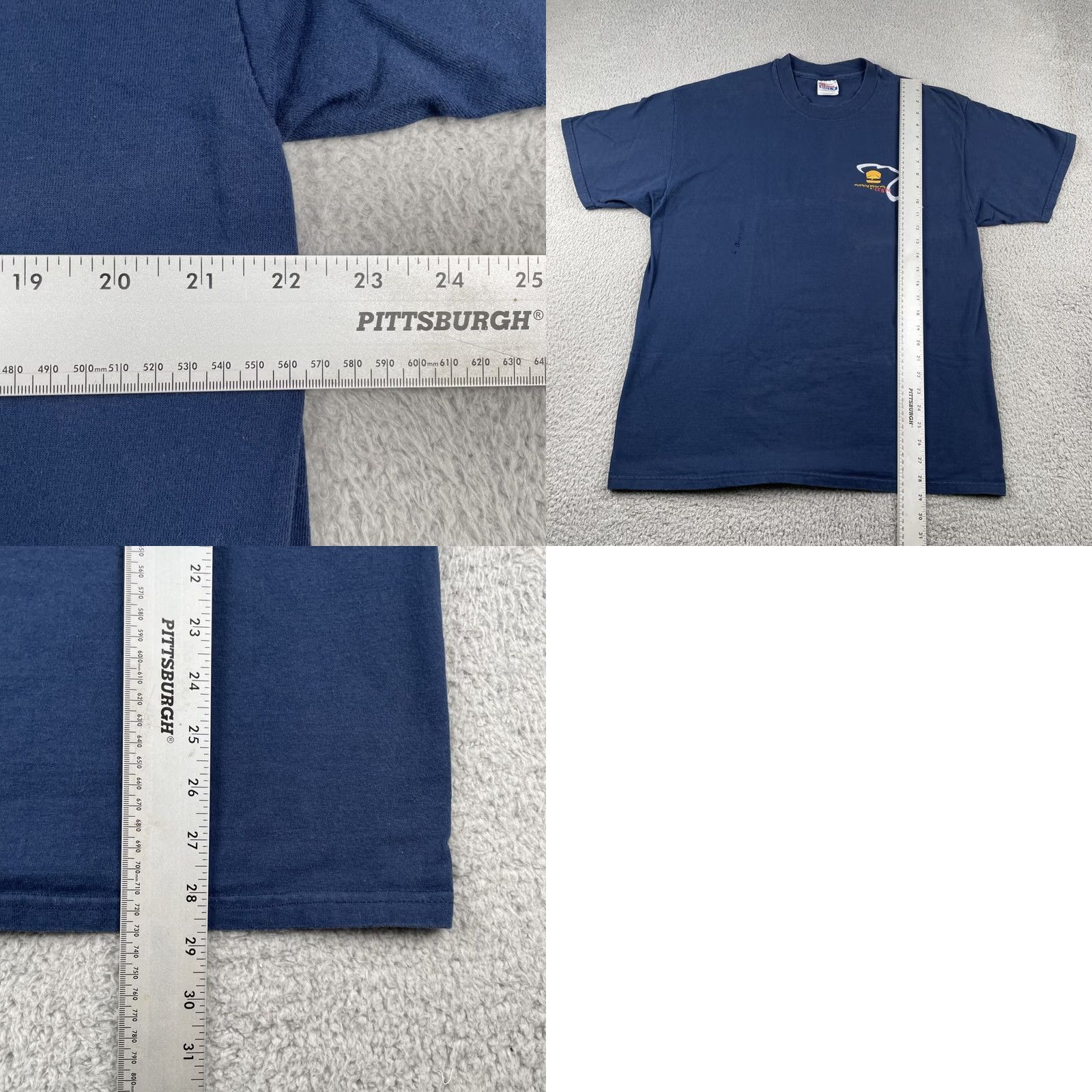 Hanes VINTAGE Hanes Beefy-T Shirt Adult XL Blue White Castle Crave Crew 1998 90s Mens Size US XL / EU 56 / 4 - 10 Thumbnail