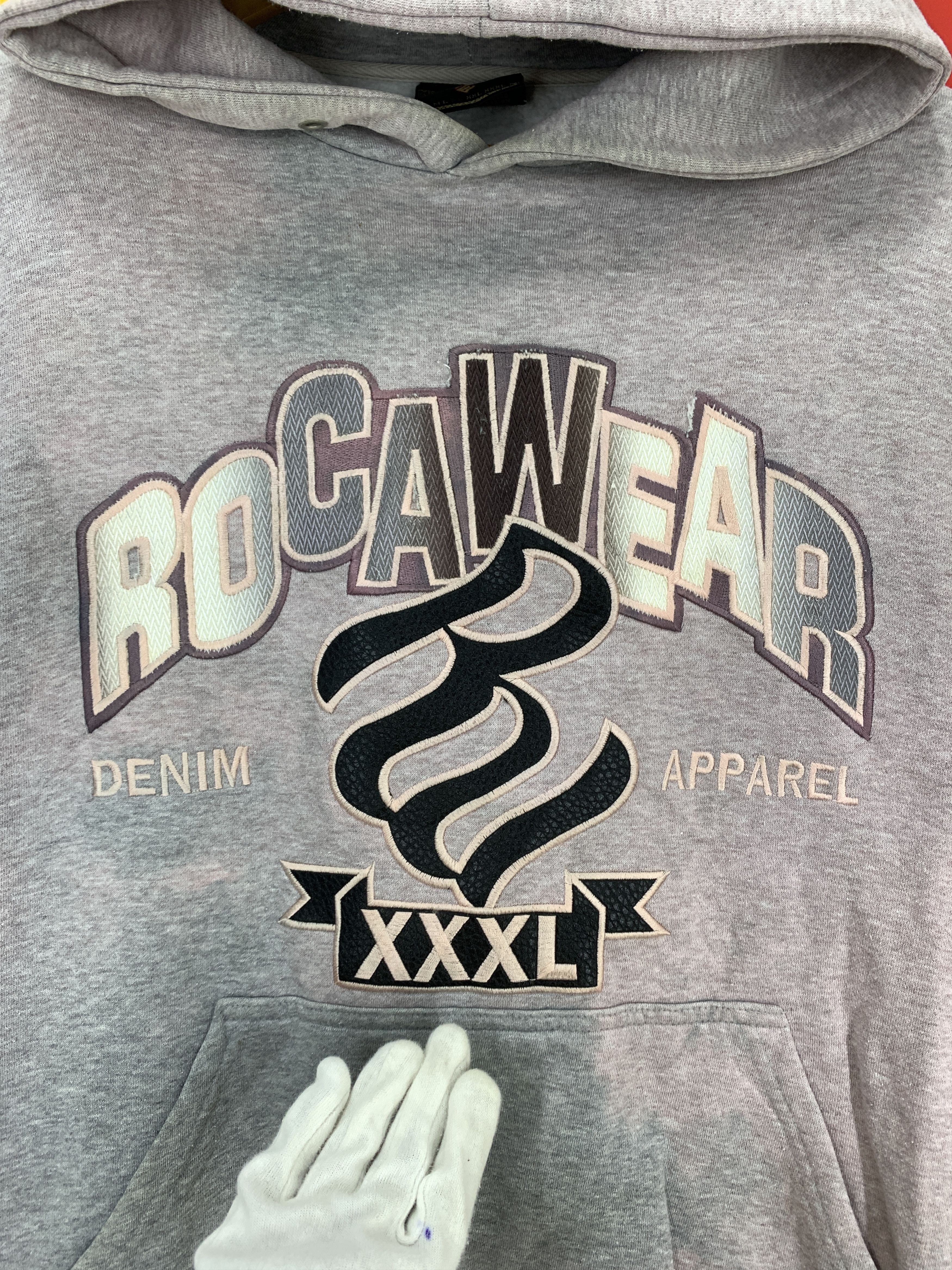 Rocawear Y2K Vintage ROCAWEAR Acid Wash Hoodie #2230/22 Size US XL / EU 56 / 4 - 2 Thumbnail