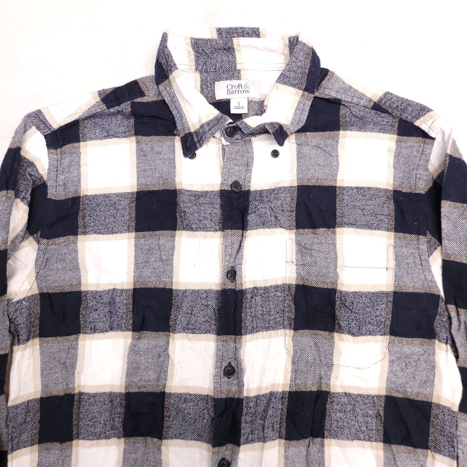 Croft & Barrow Croft & Barrow Buffalo Check Flannel Shirt Mens Size s Blue Size US S / EU 44-46 / 1 - 1 Thumbnail