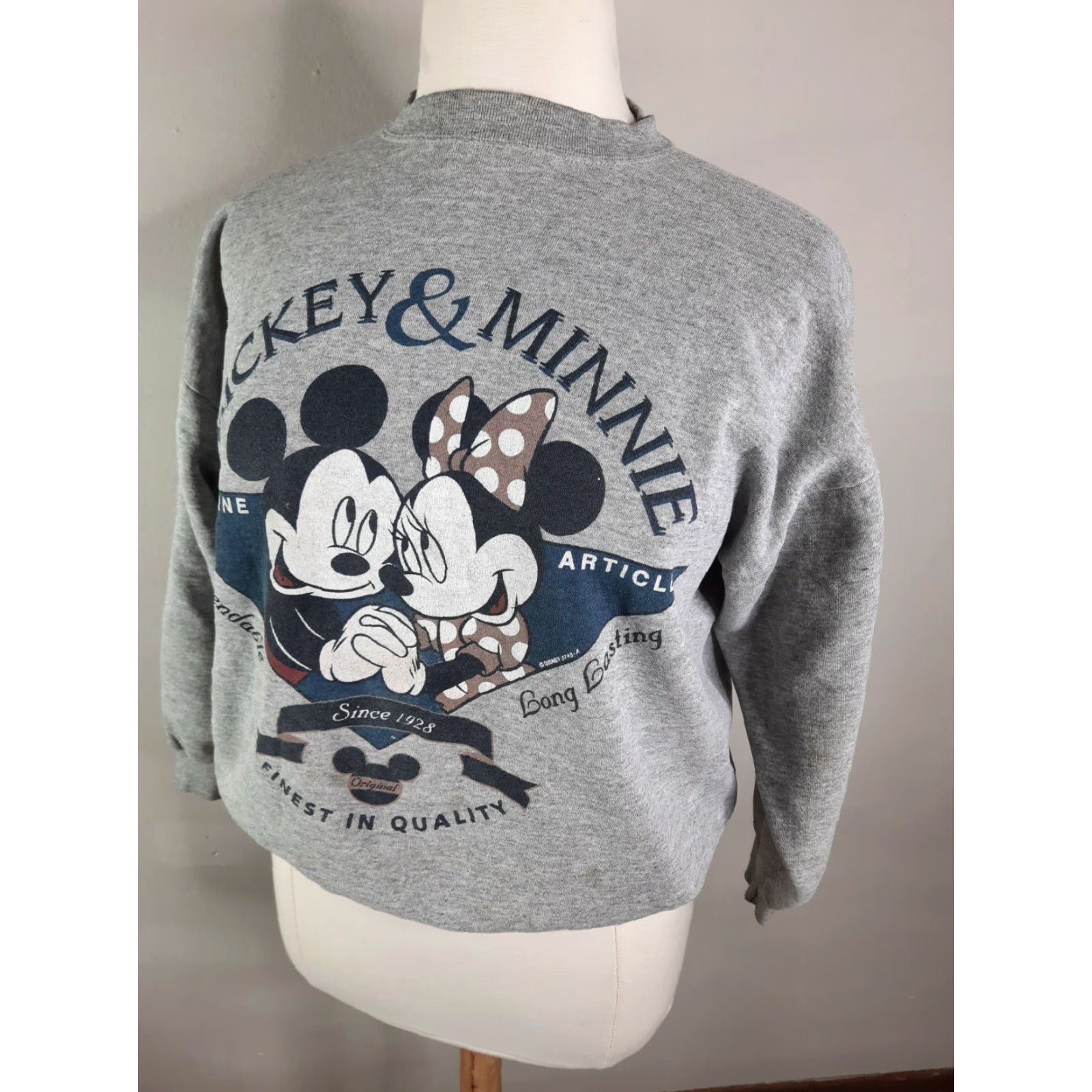 Vintage VINTAGE Unlimited Disney Mickey And Minnie Crewneck Sweatshirt XL USA Distressed Shirt Adults L/XL Gray 1990s Accessories Mens Size L / US 10 / IT 46 - 7 Thumbnail