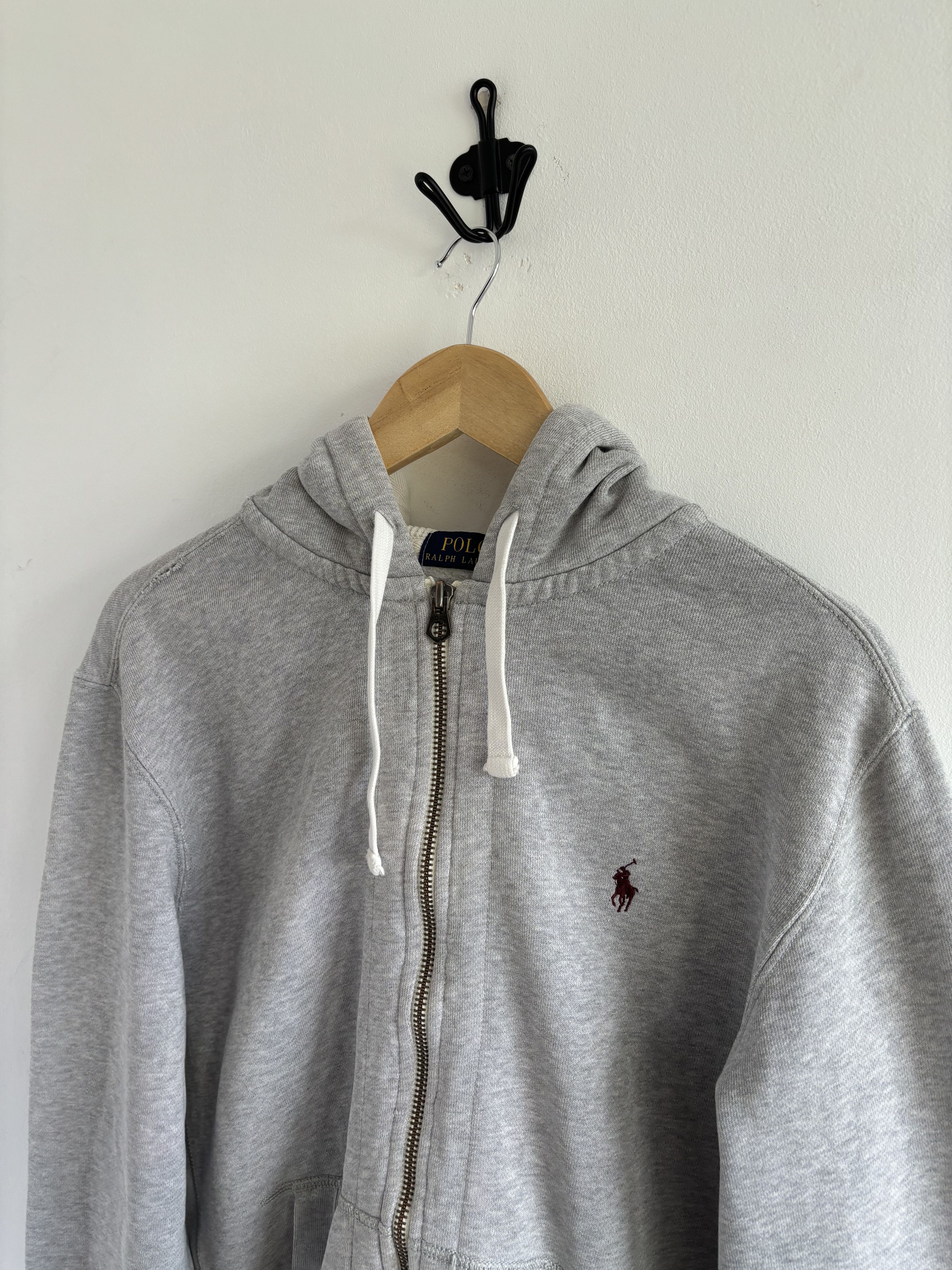 Polo Ralph Lauren Vintage 90s Polo Ralph Lauren Heavyweight Hoodie Size Gray Size US L / EU 52-54 / 3 - 3 Thumbnail