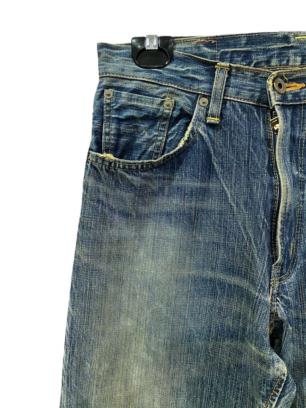 Edwin Vintage EDWIN Distressed Redline 505zx W30” Size US 29 - 4 Thumbnail