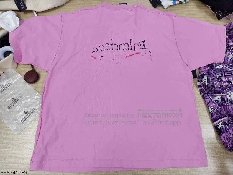 Balenciaga Balenciaga Solid Logo Print Short Sleeve. Size US L / EU 52-54 / 3 - 1 Thumbnail