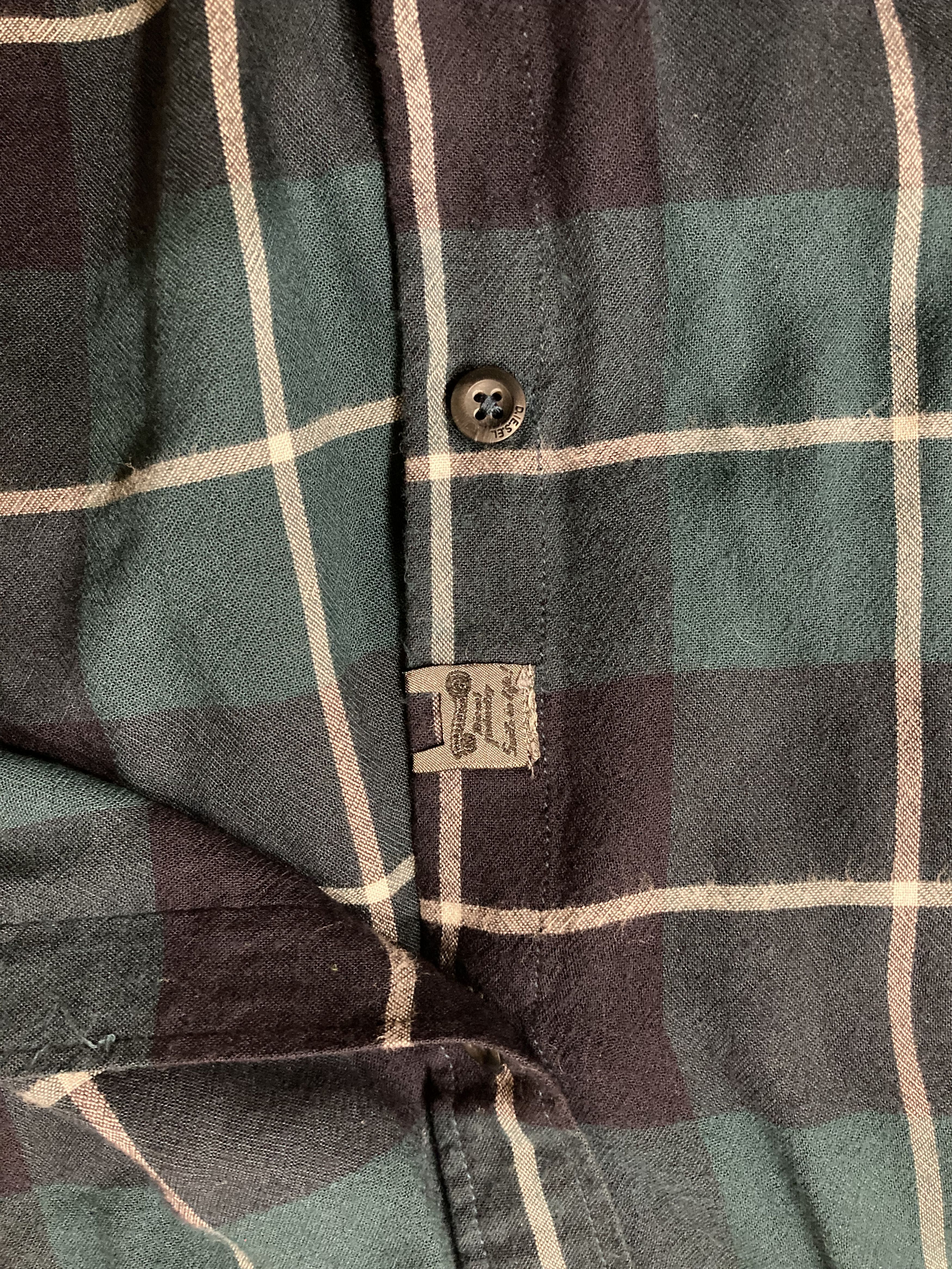 Diesel Vintage Diesel viscose checkered shirt Size US XXL / EU 58 / 5 - 7 Thumbnail