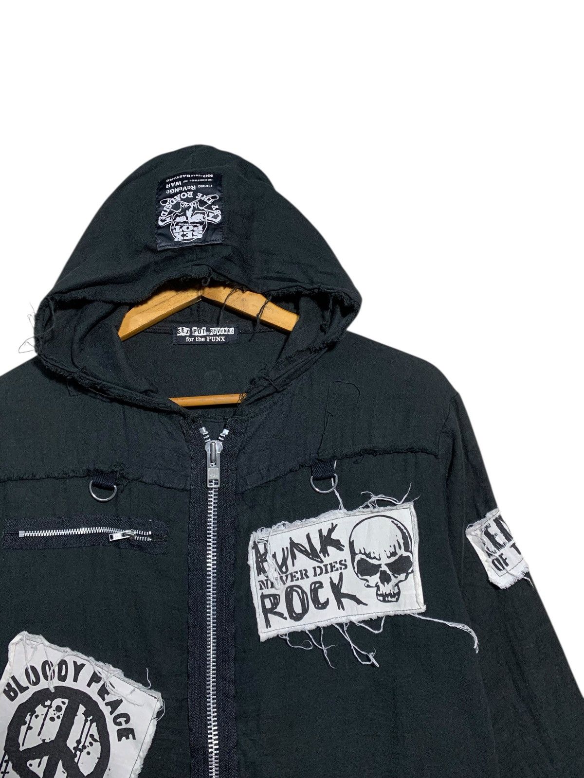 Japanese Brand 🔥SEX POT REVANGE PUNK HOODIE JACKETS MUSLIN Size US M / EU 48-50 / 2 - 4 Thumbnail