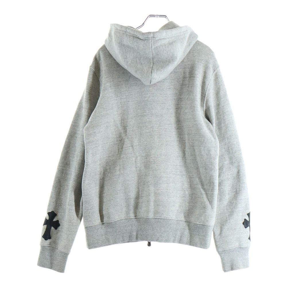 Chrome Hearts Chrome Hearts Cross Patch Double Zip Hoodie Gray Size US S / EU 44-46 / 1 - 2 Thumbnail