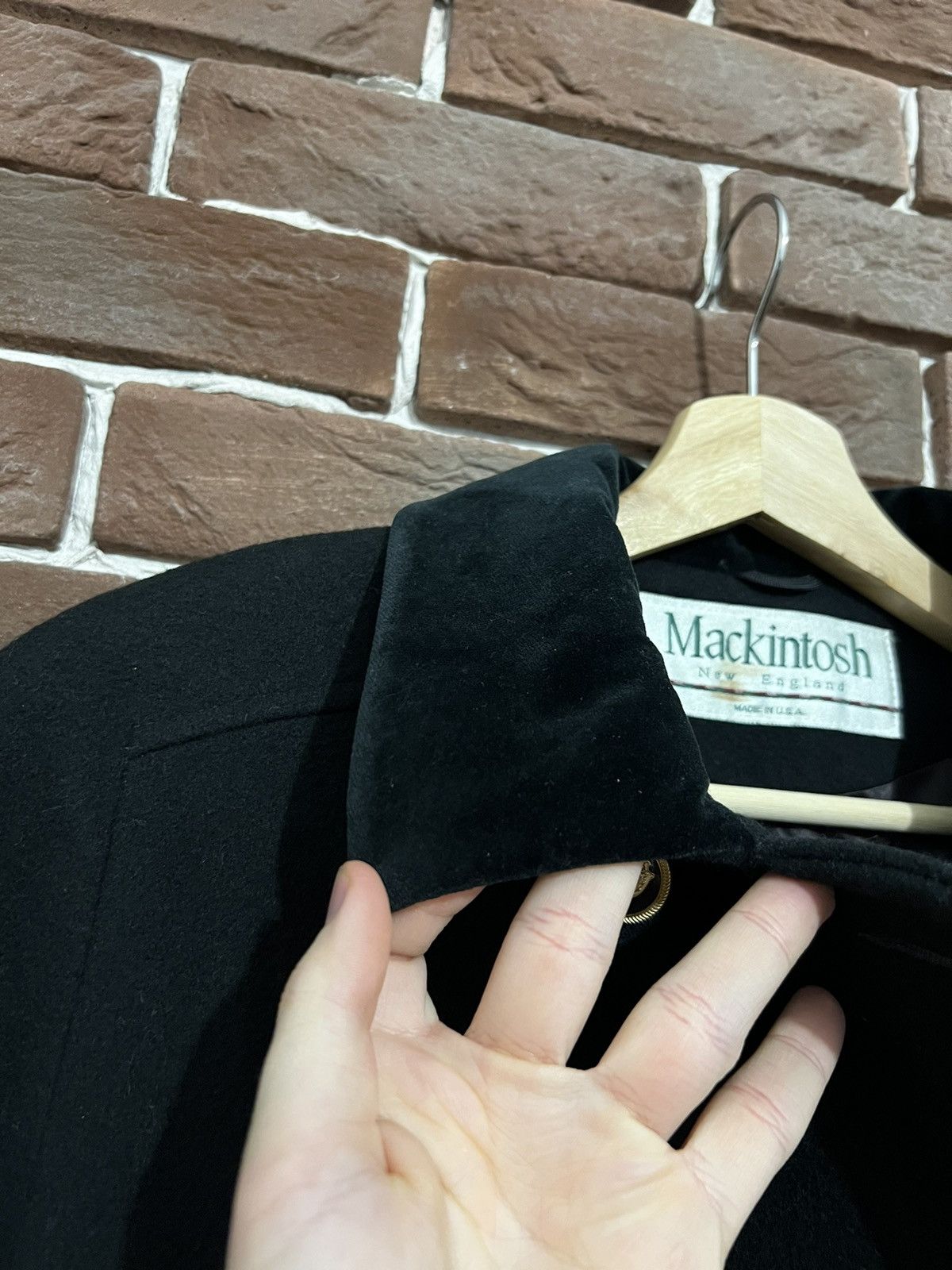 Kiko Kostadinov Vintage 90s MACKINTOSH Wool Double - Breasted Coat Jacket Size L / US 10 / IT 46 - 7 Thumbnail