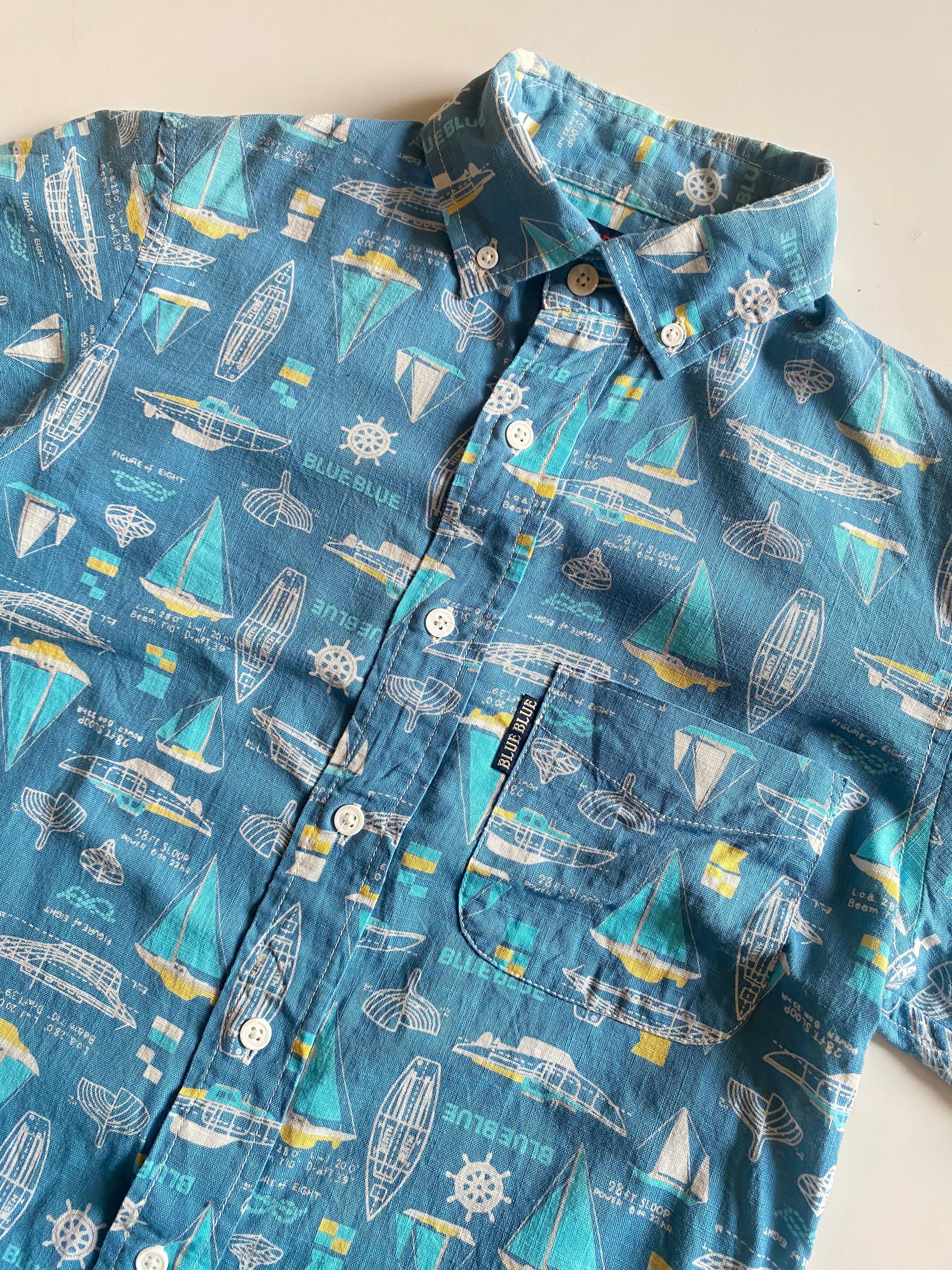 Blue Blue Japan SEND OFFER 💥 Blue blue Japan Vintage Shirt Size US S / EU 44-46 / 1 - 1 Thumbnail