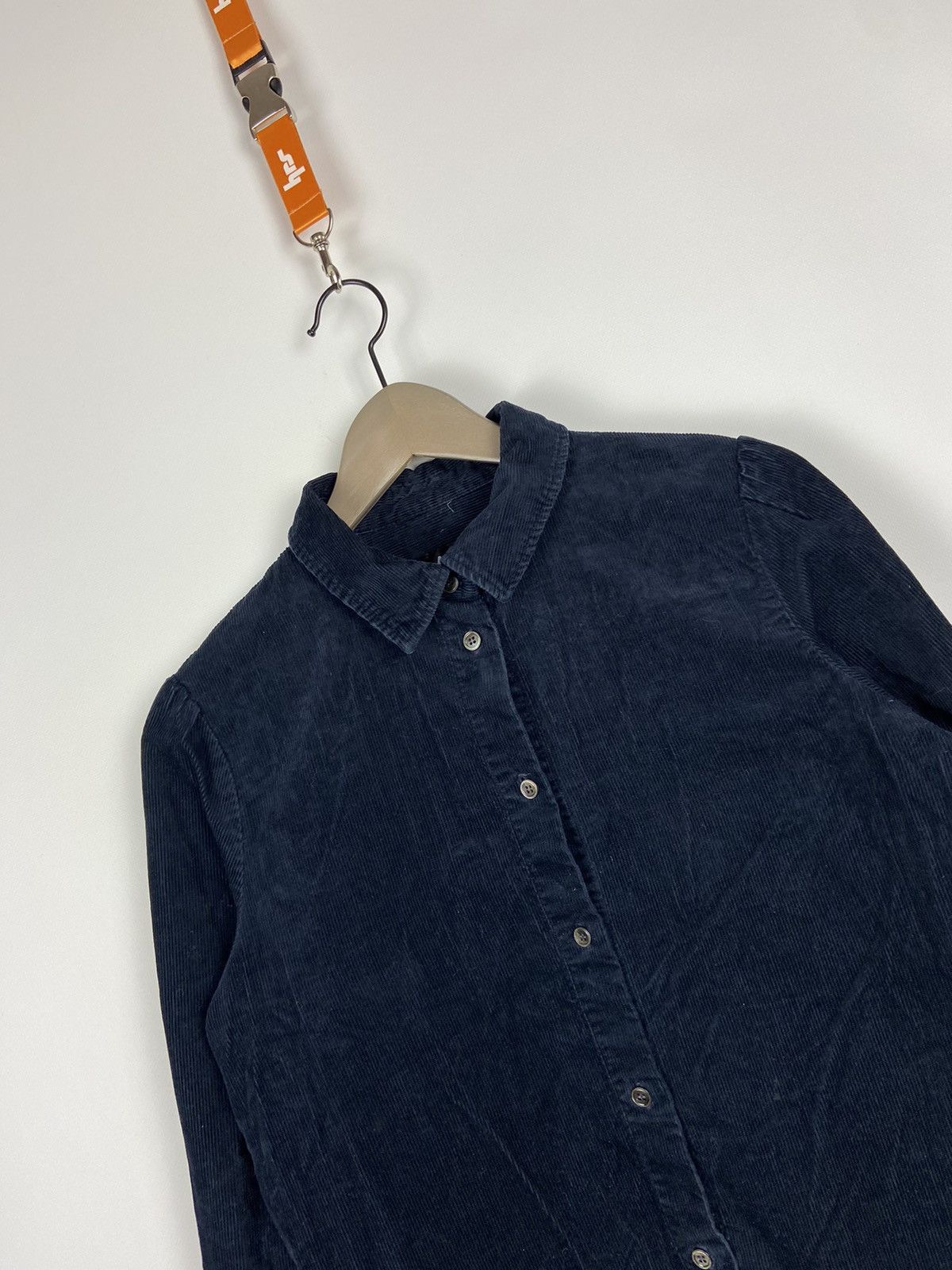 A.P.C. × Designer A.P.C. Navy Blue Corduroy Overshirt Luxury Size US S / EU 44-46 / 1 - 8 Thumbnail