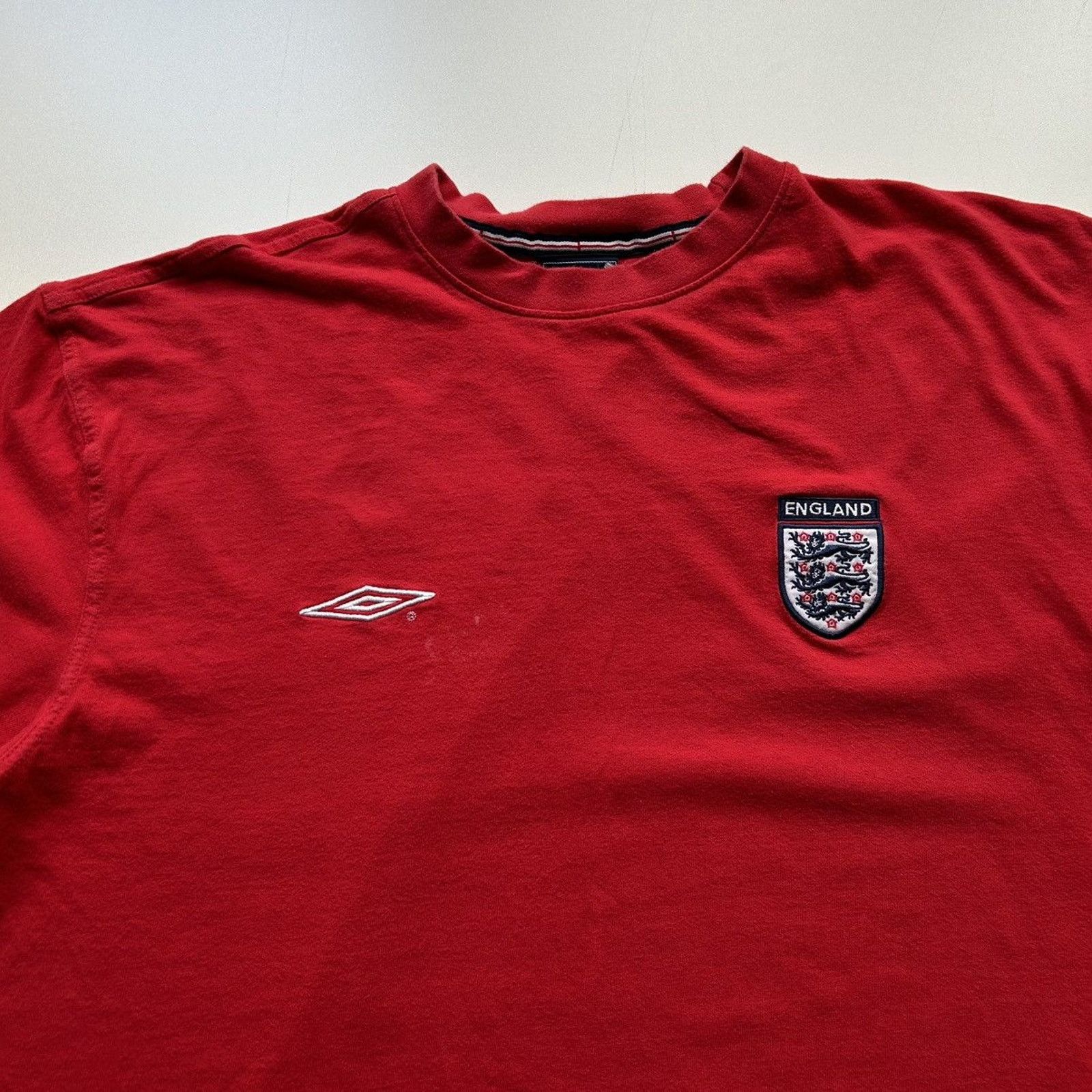 Umbro Vintage Y2K Umbro England Soccer Football T Shirt XL Slim Size US XL / EU 56 / 4 - 2 Thumbnail