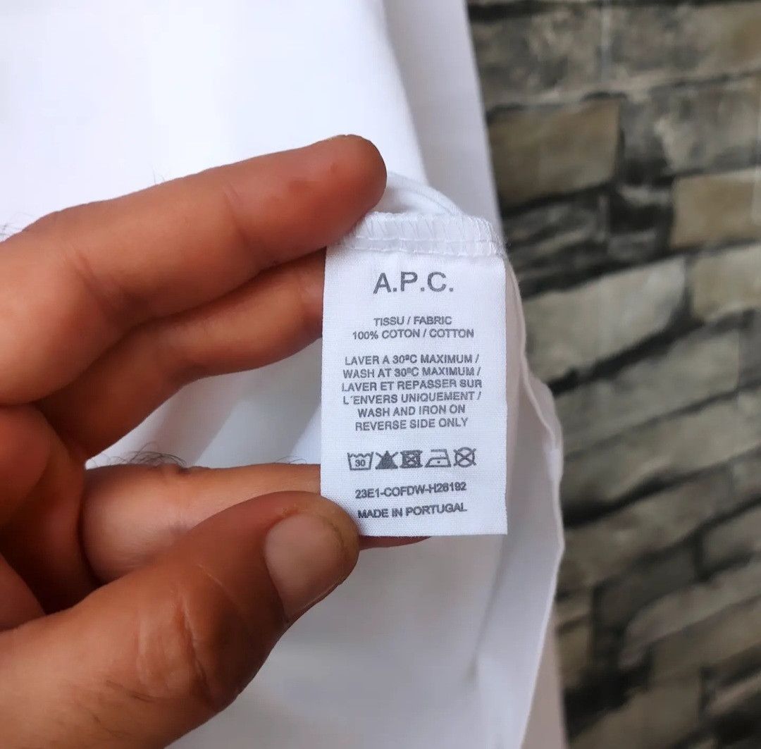 A.P.C. A.P.C Small Logo Long Sleeve Shirt Size US L / EU 52-54 / 3 - 7 Thumbnail