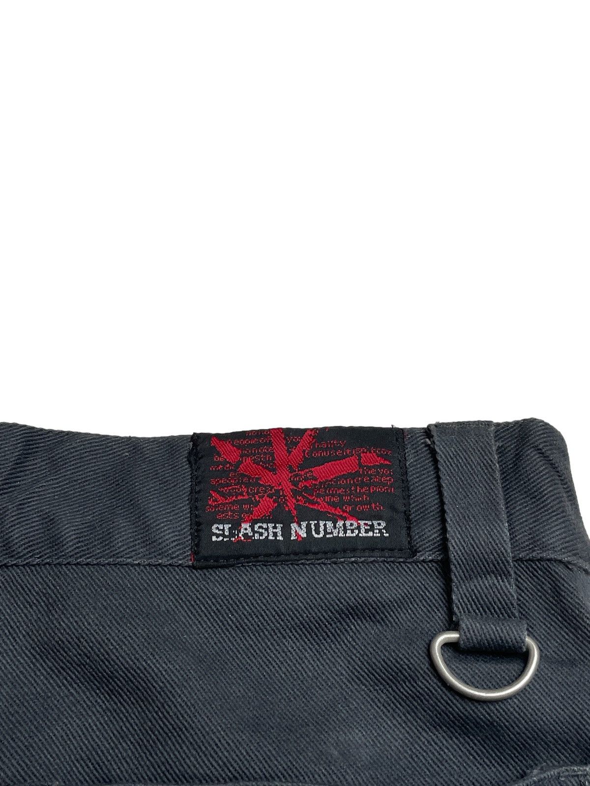 If Six Was Nine Rare Design Vintage Brand Slash Number Bondage Pants 2000s Size US 30 / EU 46 - 8 Thumbnail
