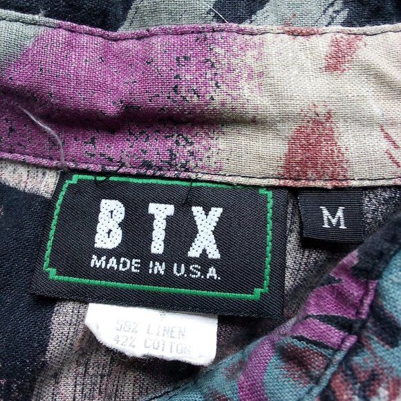 Vintage Vintage BTX Abstract Geometric Pattern Button Shirt Size US M / EU 48-50 / 2 - 3 Thumbnail