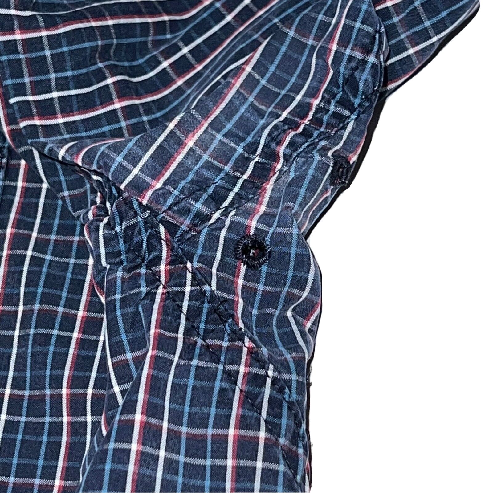 Ariat Ariat Pro Series Button Shirt Mens Sz LT Blue Plaid Vented Size US L / EU 52-54 / 3 - 5 Thumbnail