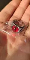 Japanese Brand Evil Eye Ring - Resizable Red Color Size ONE SIZE - 3 Thumbnail
