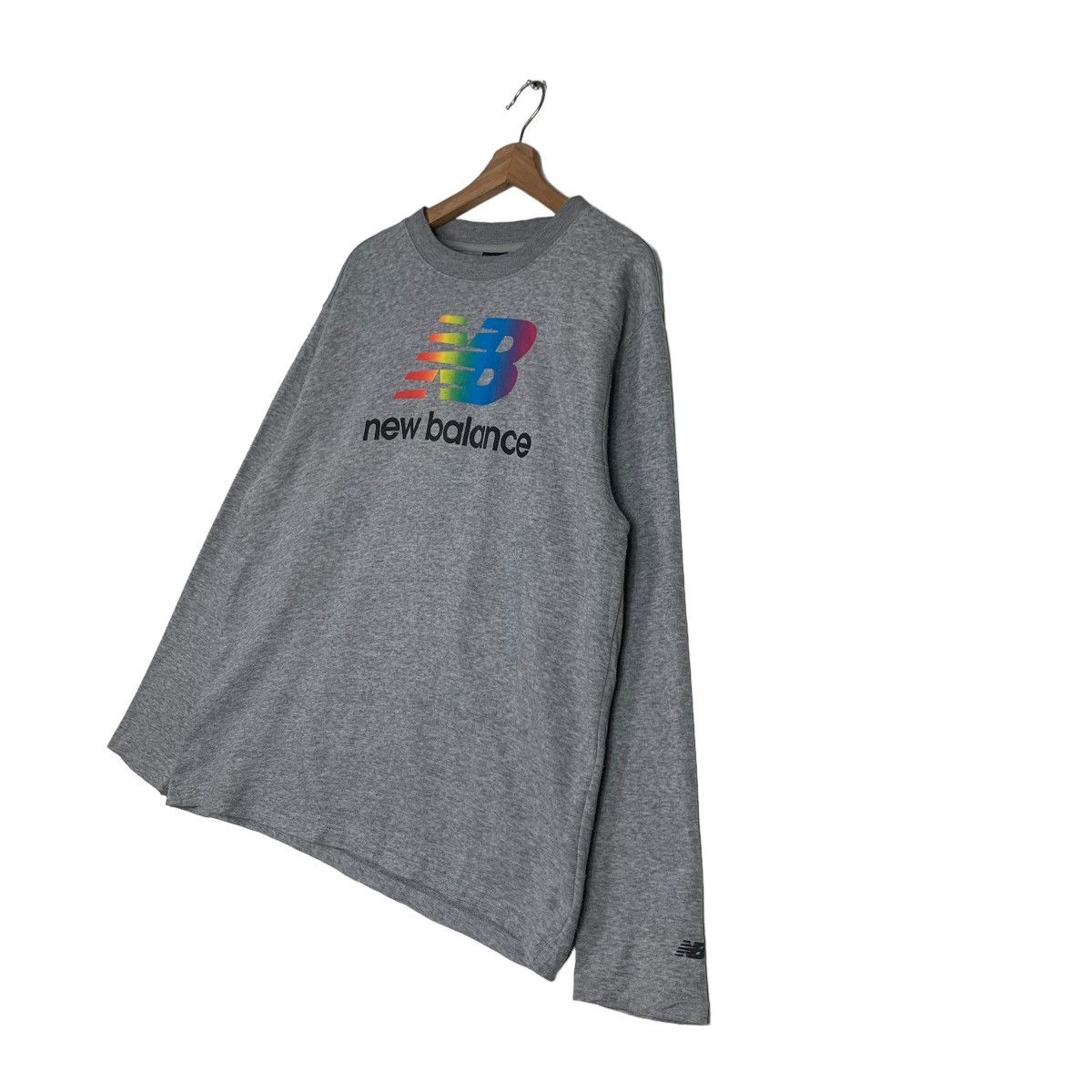 New Balance NEW BALANCE Colorful Big Logo Sweater #0204-C10 Size US L / EU 52-54 / 3 - 2 Thumbnail